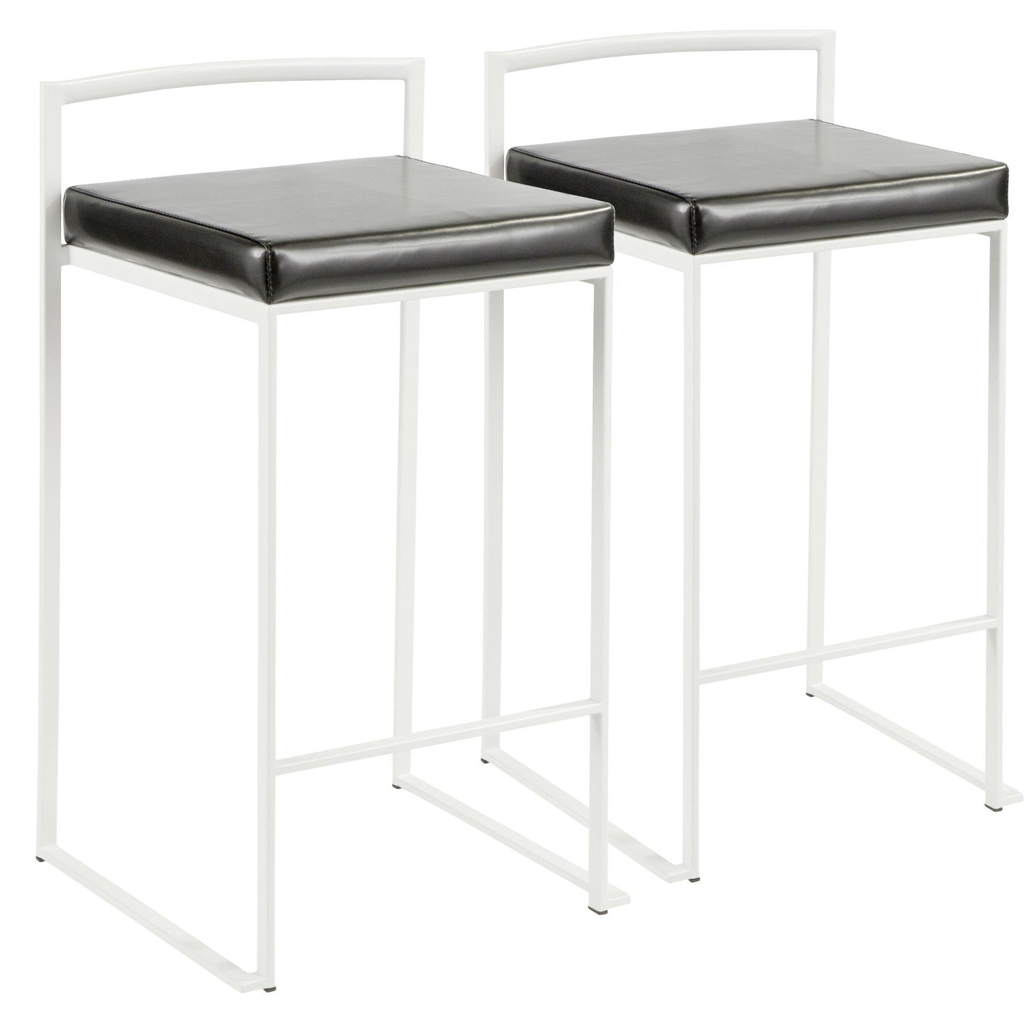Majestic Office Furniture Stacker 26" Fixed-Height Counter Stool - Set of 2