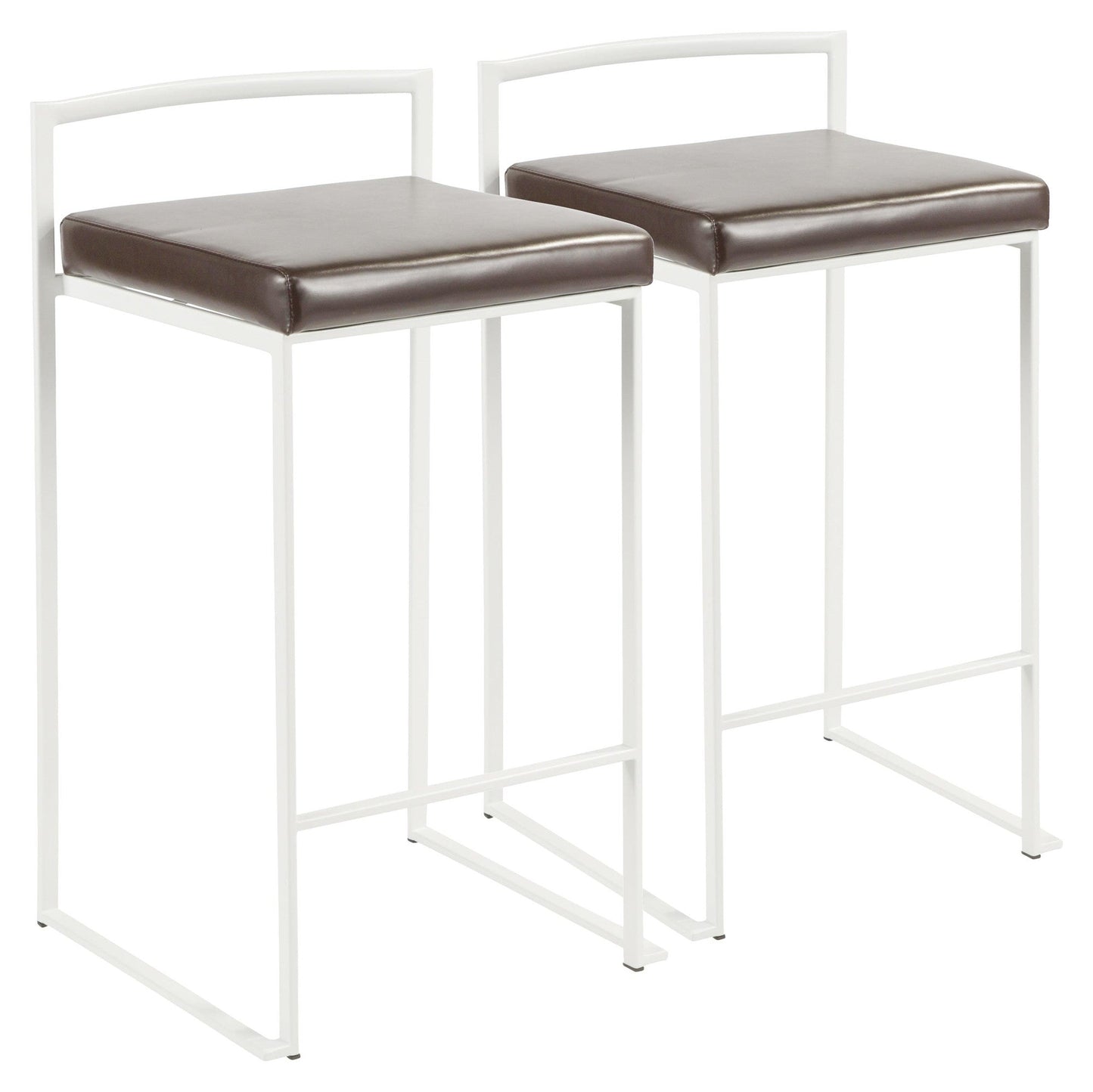 Majestic Office Furniture Stacker 26" Fixed-Height Counter Stool - Set of 2