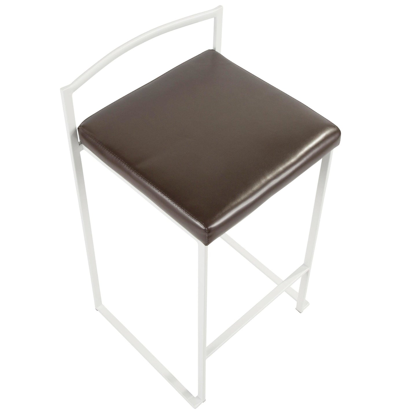 Majestic Office Furniture Stacker 26" Fixed-Height Counter Stool - Set of 2