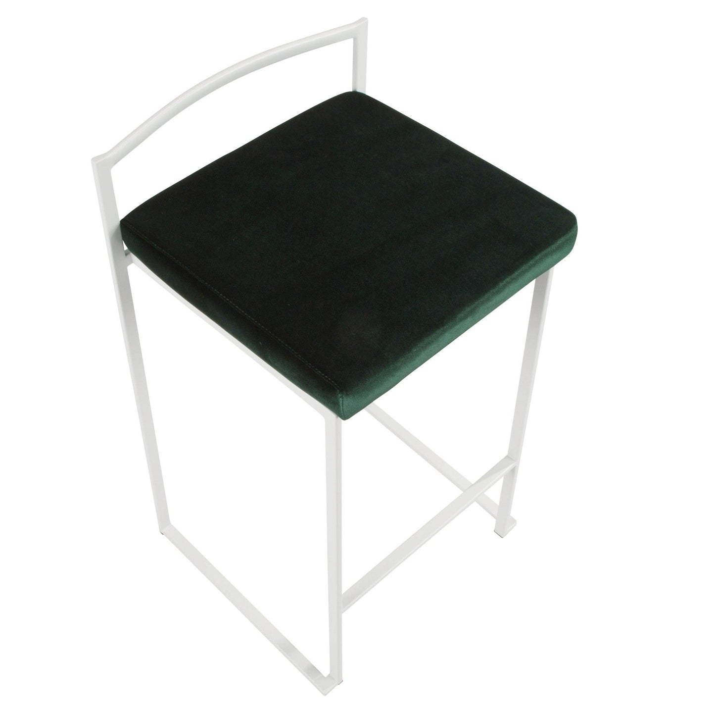 Majestic Office Furniture Stacker 26" Fixed-Height Counter Stool - Set of 2