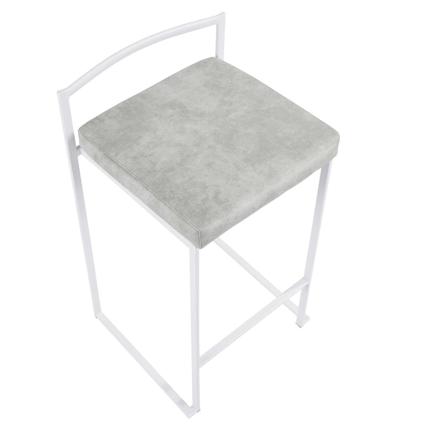 Majestic Office Furniture Stacker 26" Fixed-Height Counter Stool - Set of 2