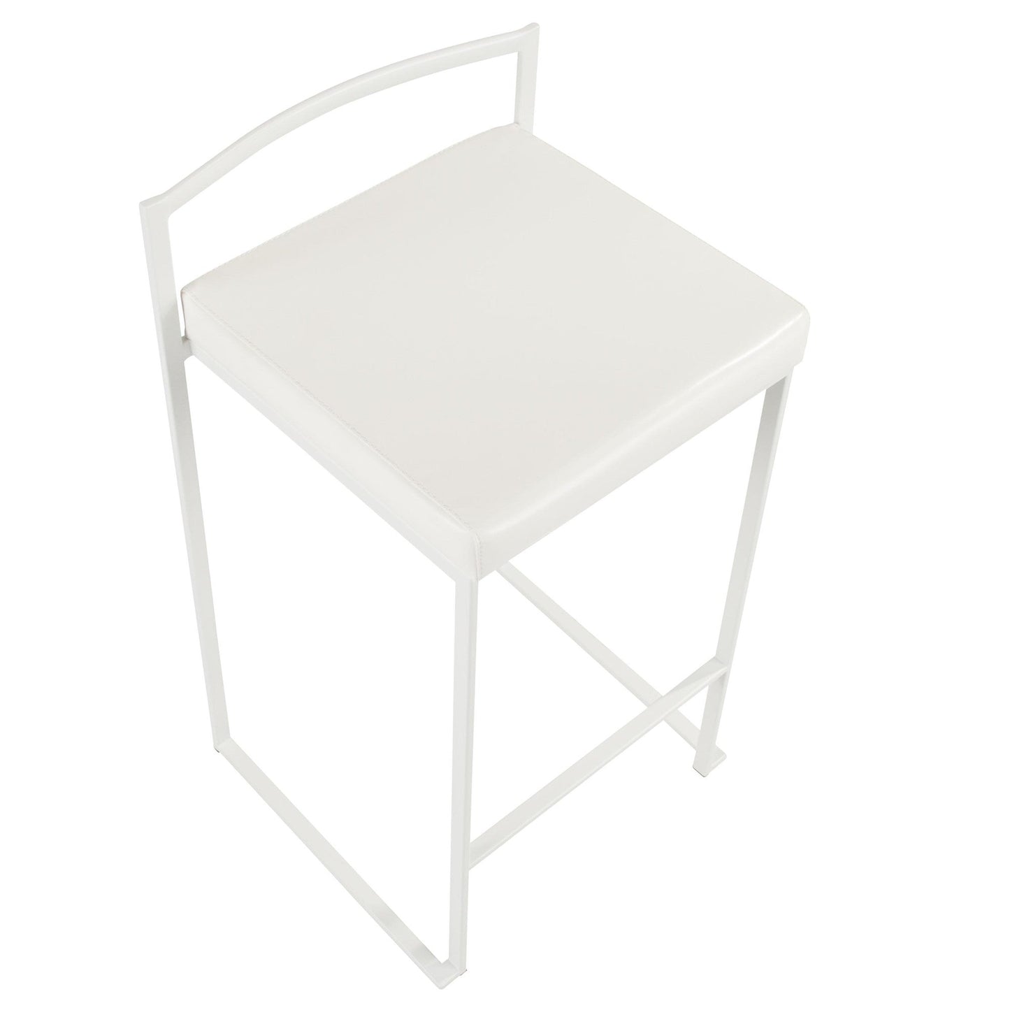 Majestic Office Furniture Stacker 26" Fixed-Height Counter Stool - Set of 2
