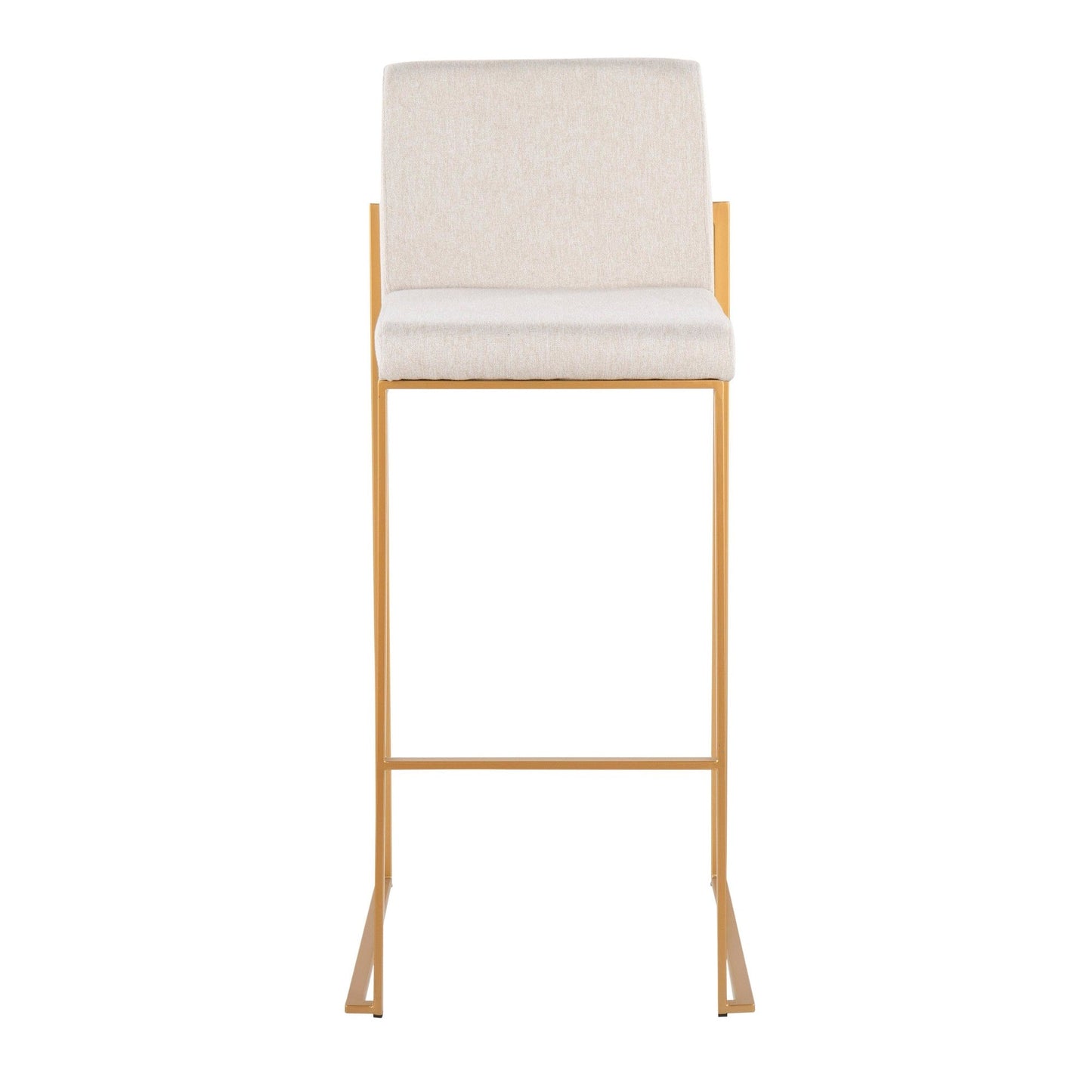 Majestic Office Furniture High Back 30" Fixed-Height Barstool - Set of 2