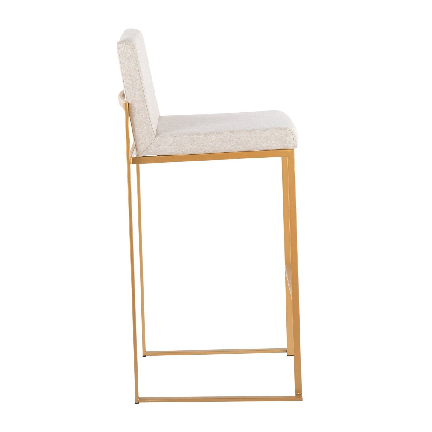 Majestic Office Furniture High Back 30" Fixed-Height Barstool - Set of 2