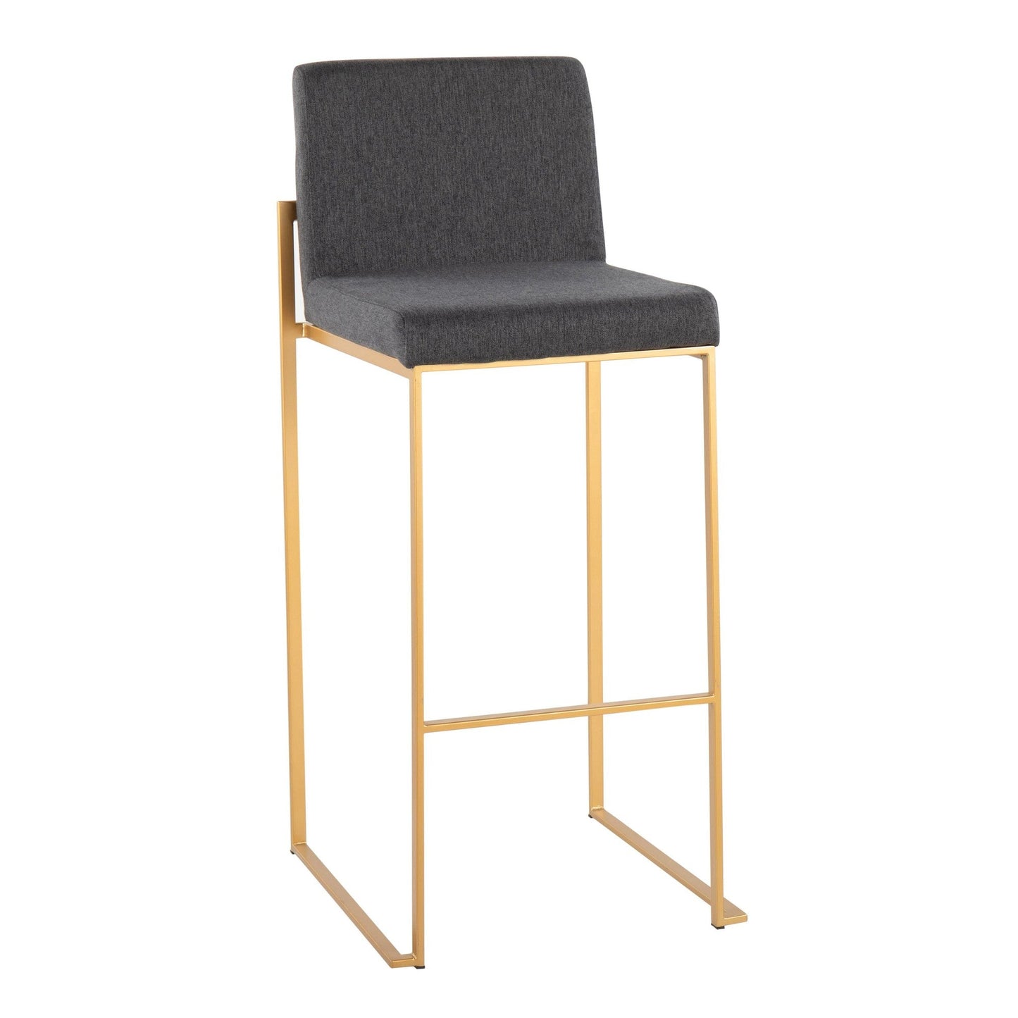 Majestic Office Furniture High Back 30" Fixed-Height Barstool - Set of 2