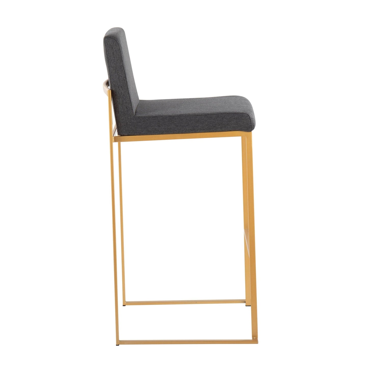 Majestic Office Furniture High Back 30" Fixed-Height Barstool - Set of 2