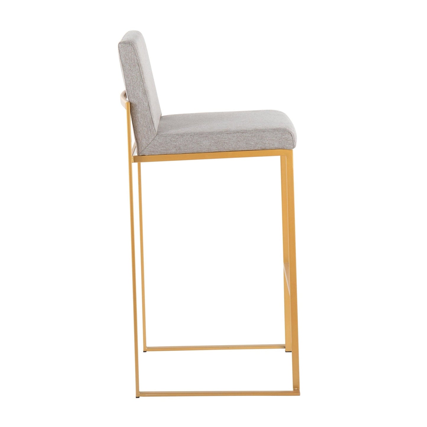 Majestic Office Furniture High Back 30" Fixed-Height Barstool - Set of 2