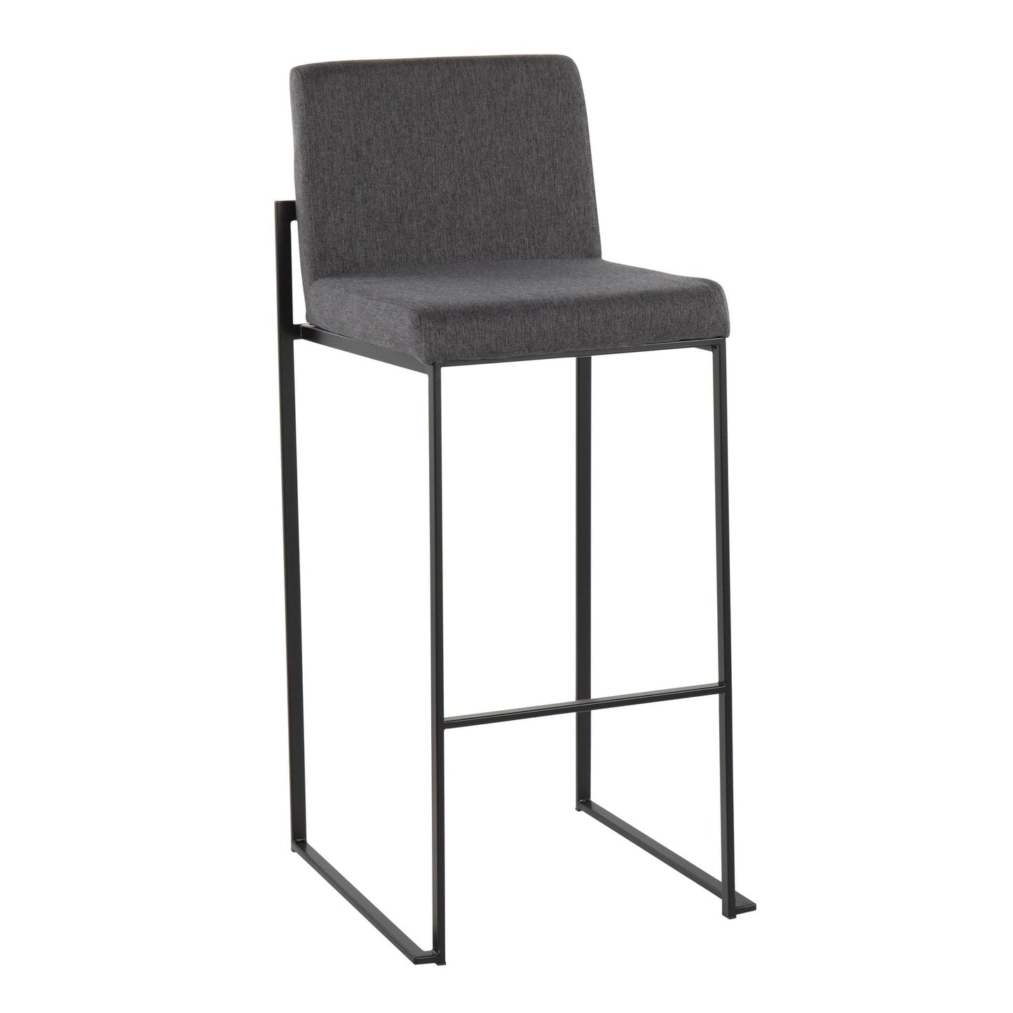Majestic Office Furniture High Back 30" Fixed-Height Barstool - Set of 2