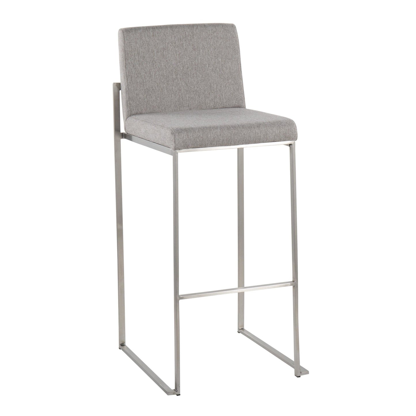 Majestic Office Furniture High Back 30" Fixed-Height Barstool - Set of 2