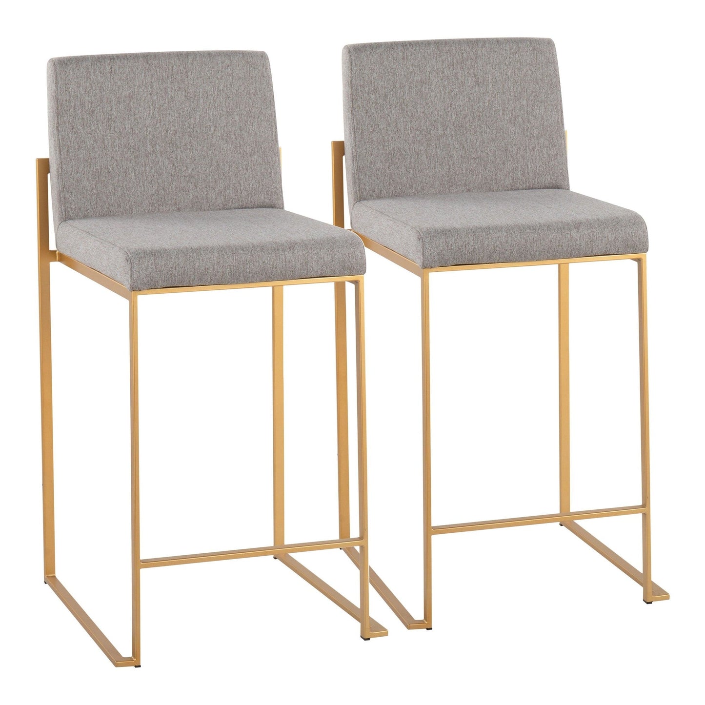 Majestic Office Furniture High Back 26" Fixed-Height Counter Stool - Set of 2