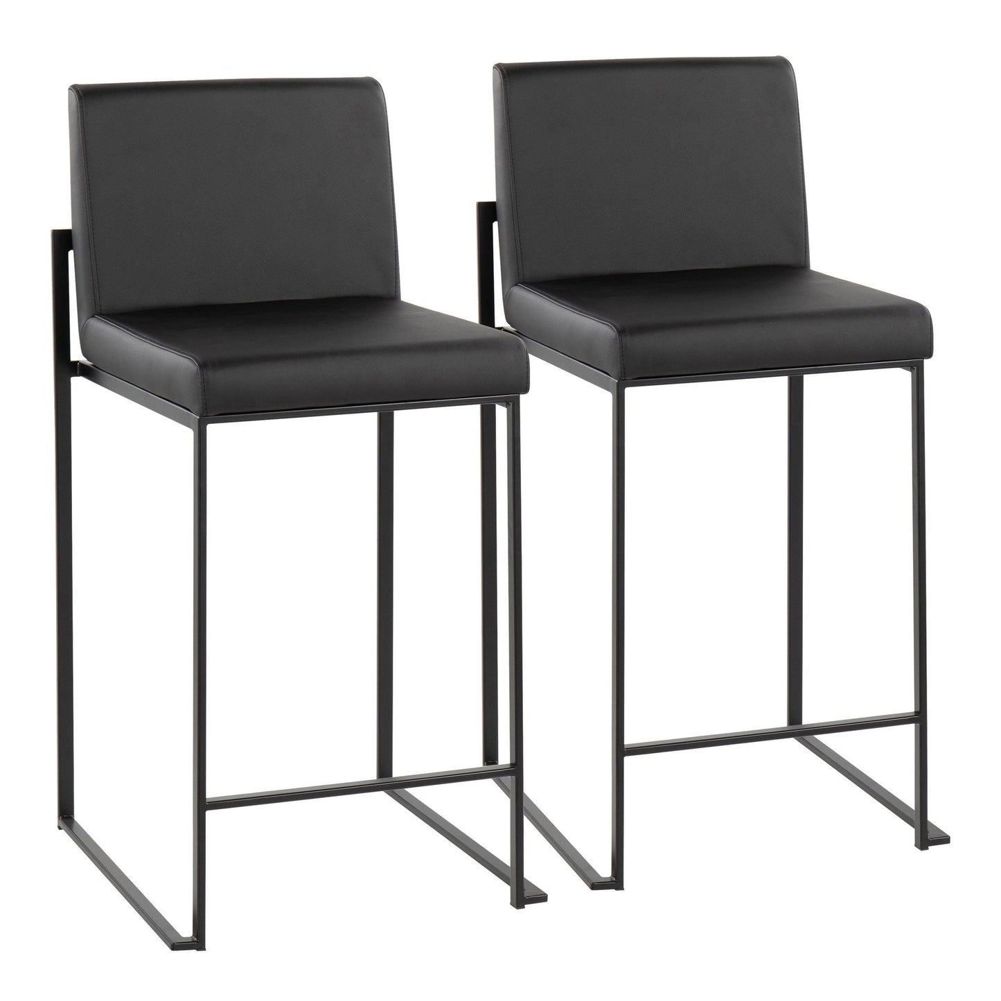 Majestic Office Furniture High Back 26" Fixed-Height Counter Stool - Set of 2