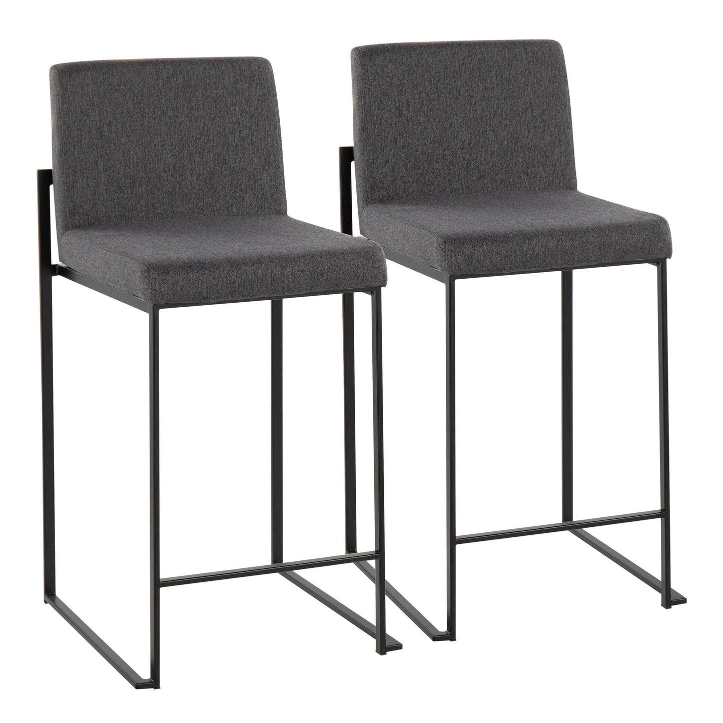 Majestic Office Furniture High Back 26" Fixed-Height Counter Stool - Set of 2