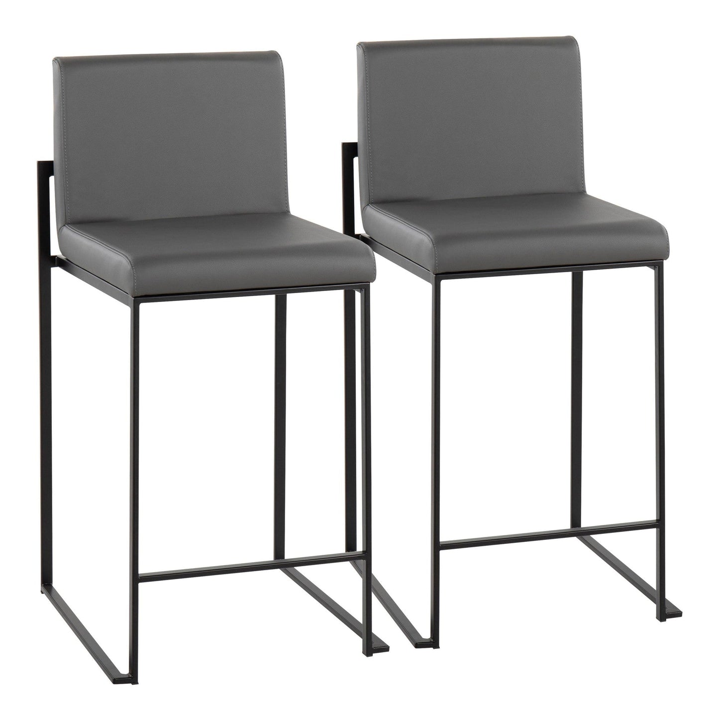 Majestic Office Furniture High Back 26" Fixed-Height Counter Stool - Set of 2
