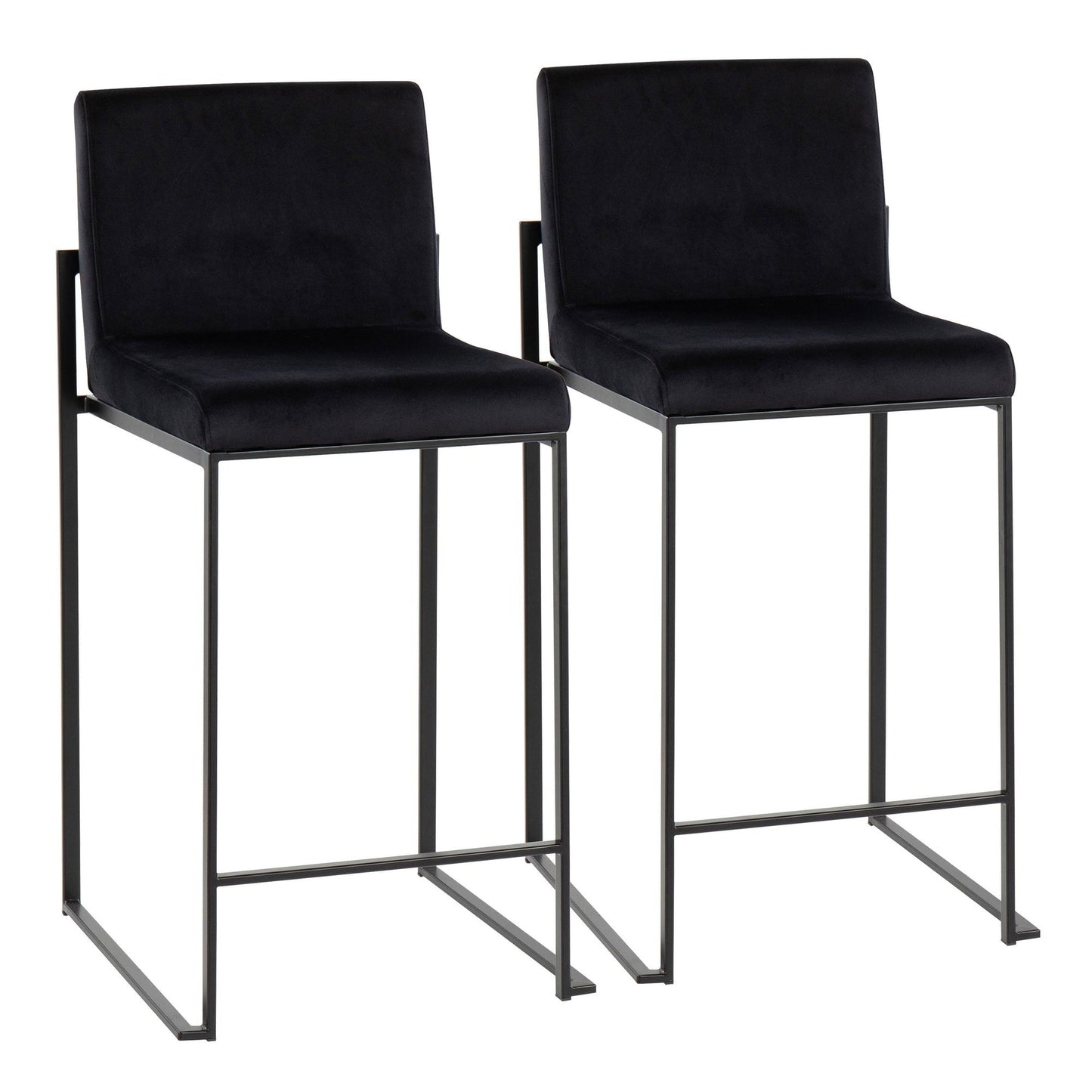 Majestic Office Furniture High Back 26" Fixed-Height Counter Stool - Set of 2