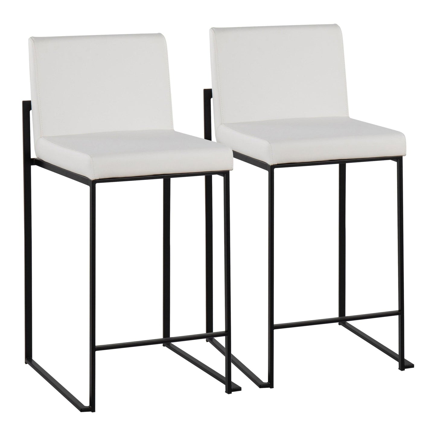Majestic Office Furniture High Back 26" Fixed-Height Counter Stool - Set of 2
