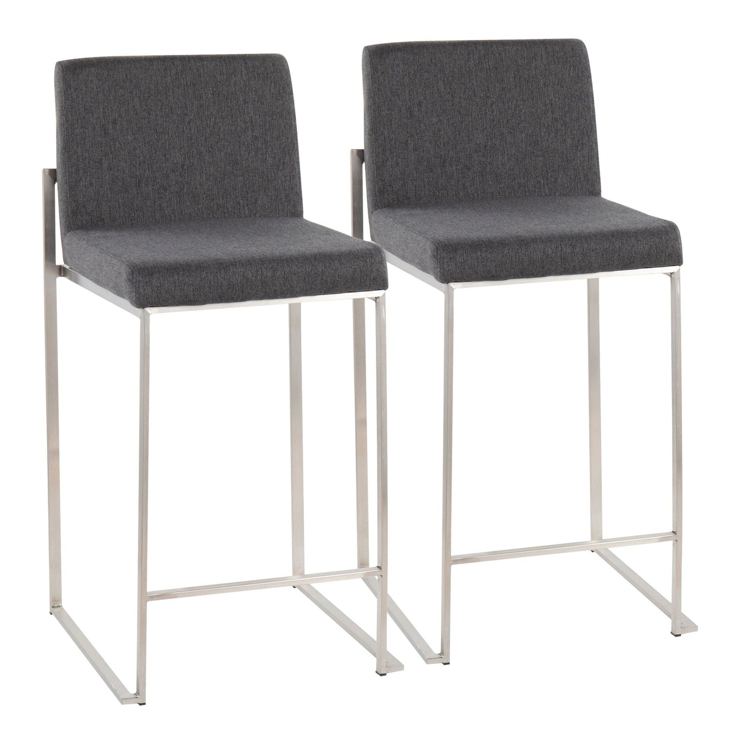 Majestic Office Furniture High Back 26" Fixed-Height Counter Stool - Set of 2