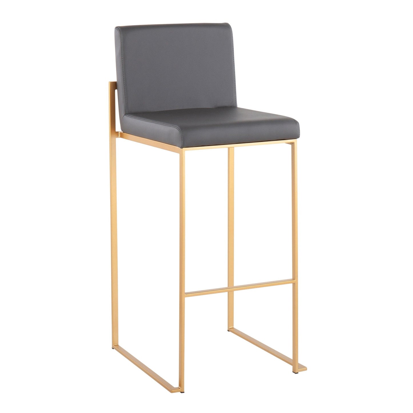 Majestic Office Furniture High Back 30" Fixed-Height Barstool - Set of 2