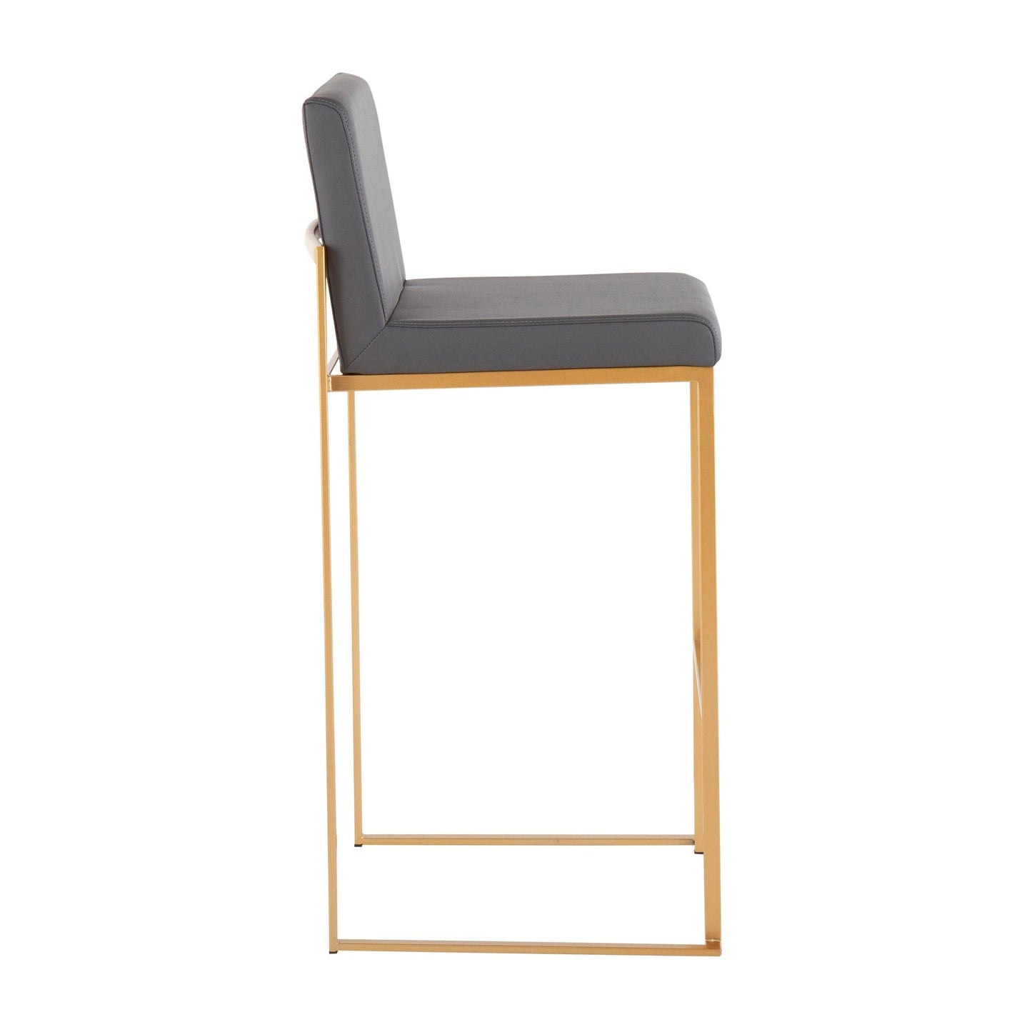 Majestic Office Furniture High Back 30" Fixed-Height Barstool - Set of 2