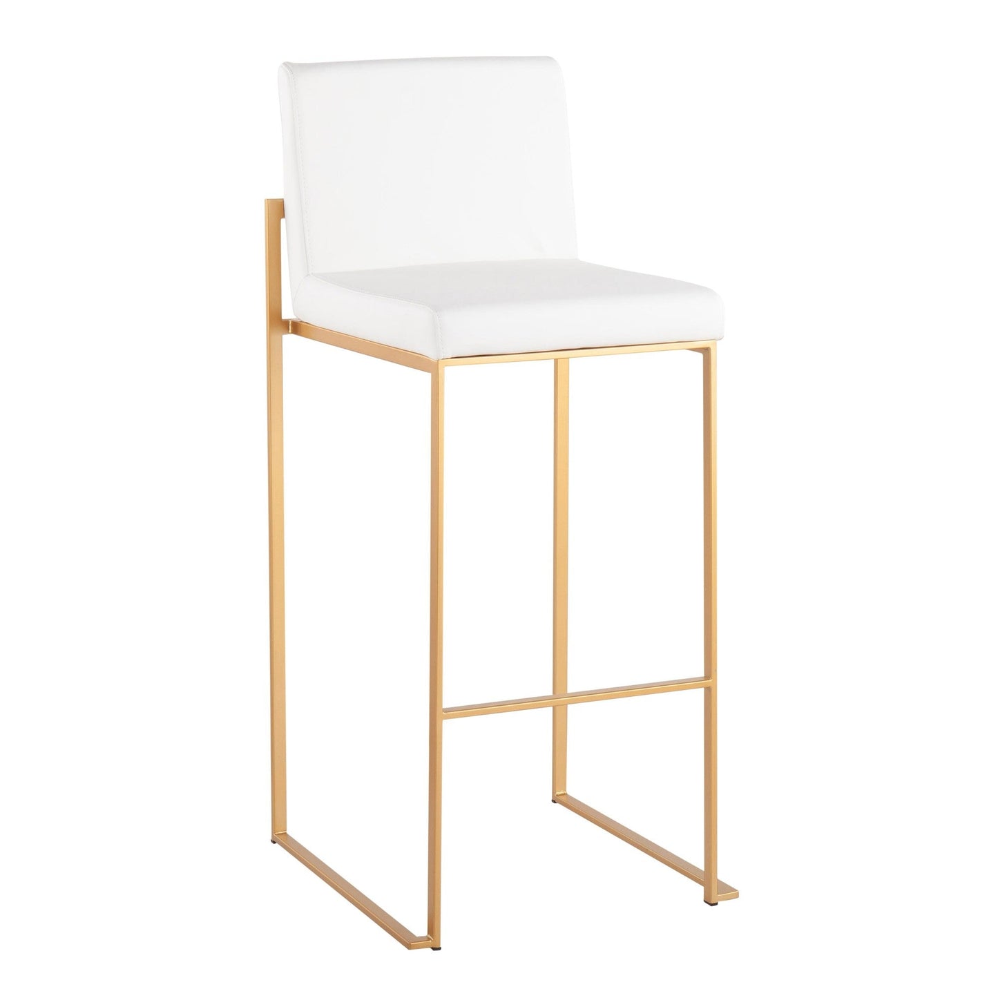 Majestic Office Furniture High Back 30" Fixed-Height Barstool - Set of 2