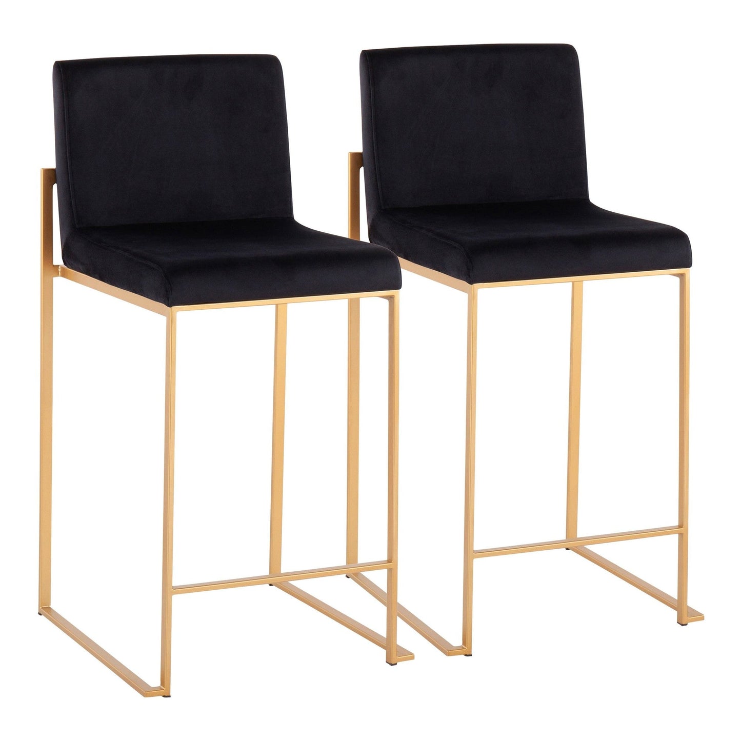 Majestic Office Furniture High Back 26" Fixed-Height Counter Stool - Set of 2
