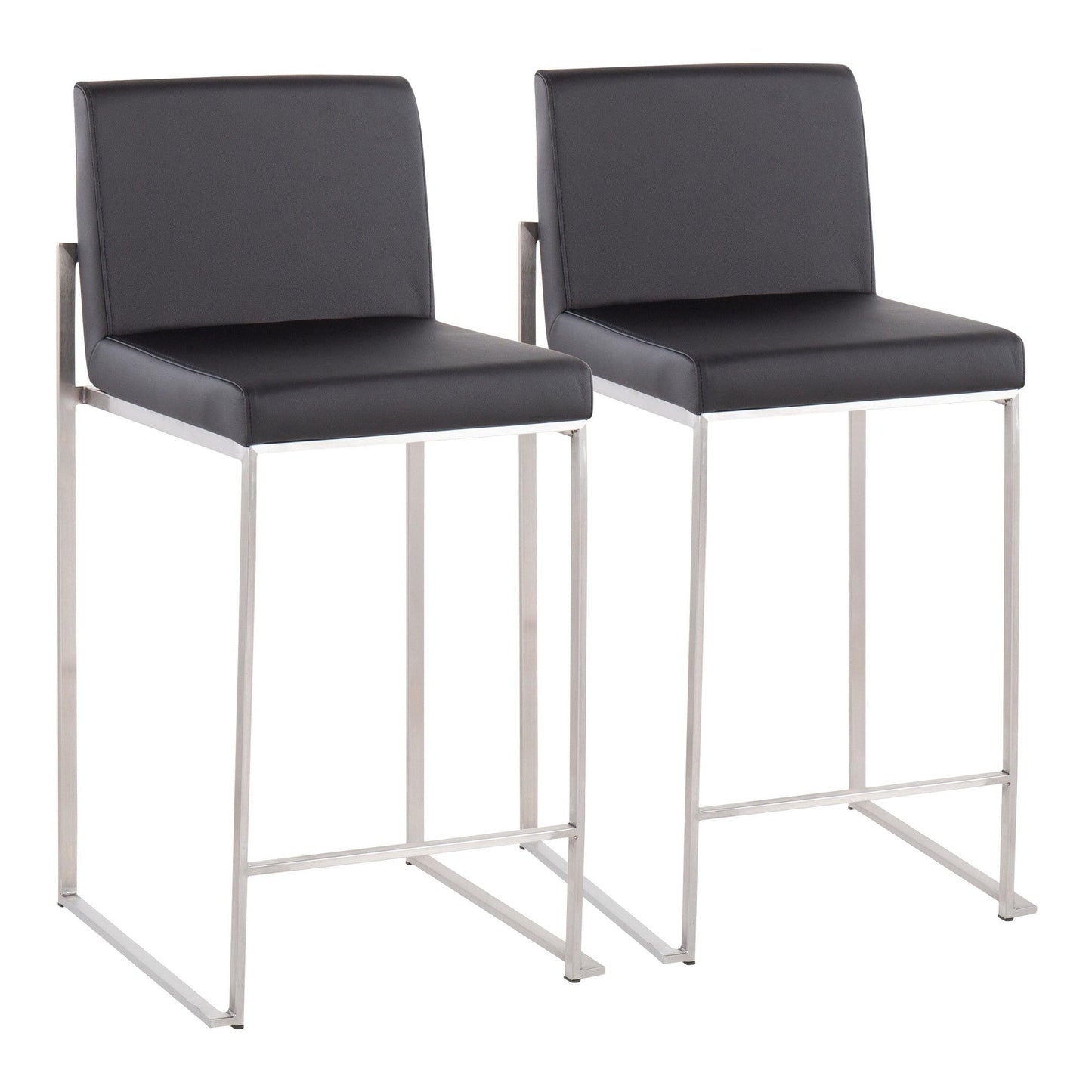 Majestic Office Furniture High Back 26" Fixed-Height Counter Stool - Set of 2