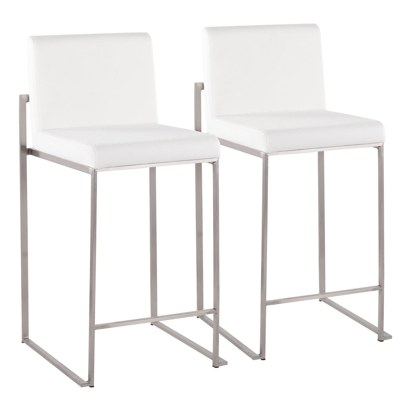 Majestic Office Furniture High Back 26" Fixed-Height Counter Stool - Set of 2