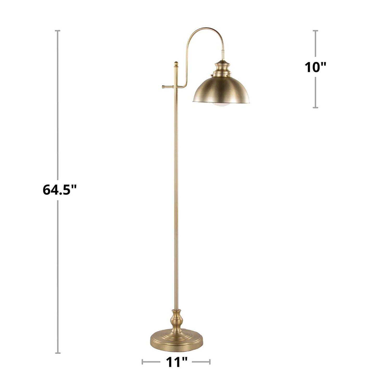 Majestic Office Furniture Reader 64" Metal Floor Lamp