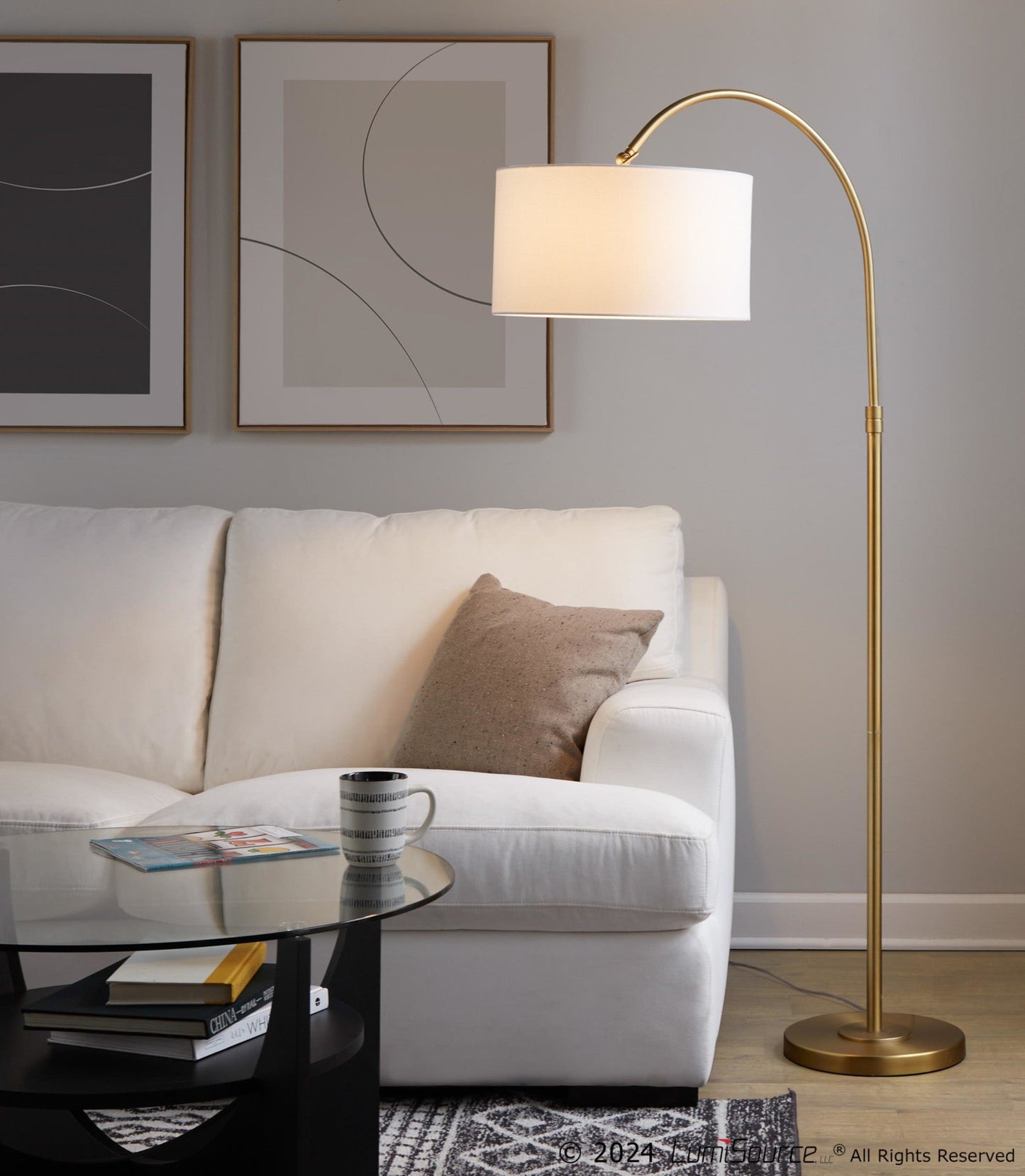 Majestic Office Furniture Reader 63" Metal Floor Lamp