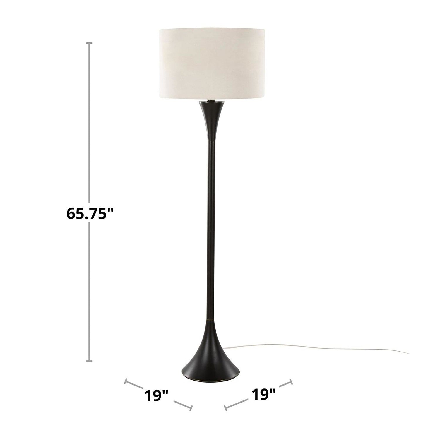 Majestic Office Furniture 65" Metal Floor Lamp