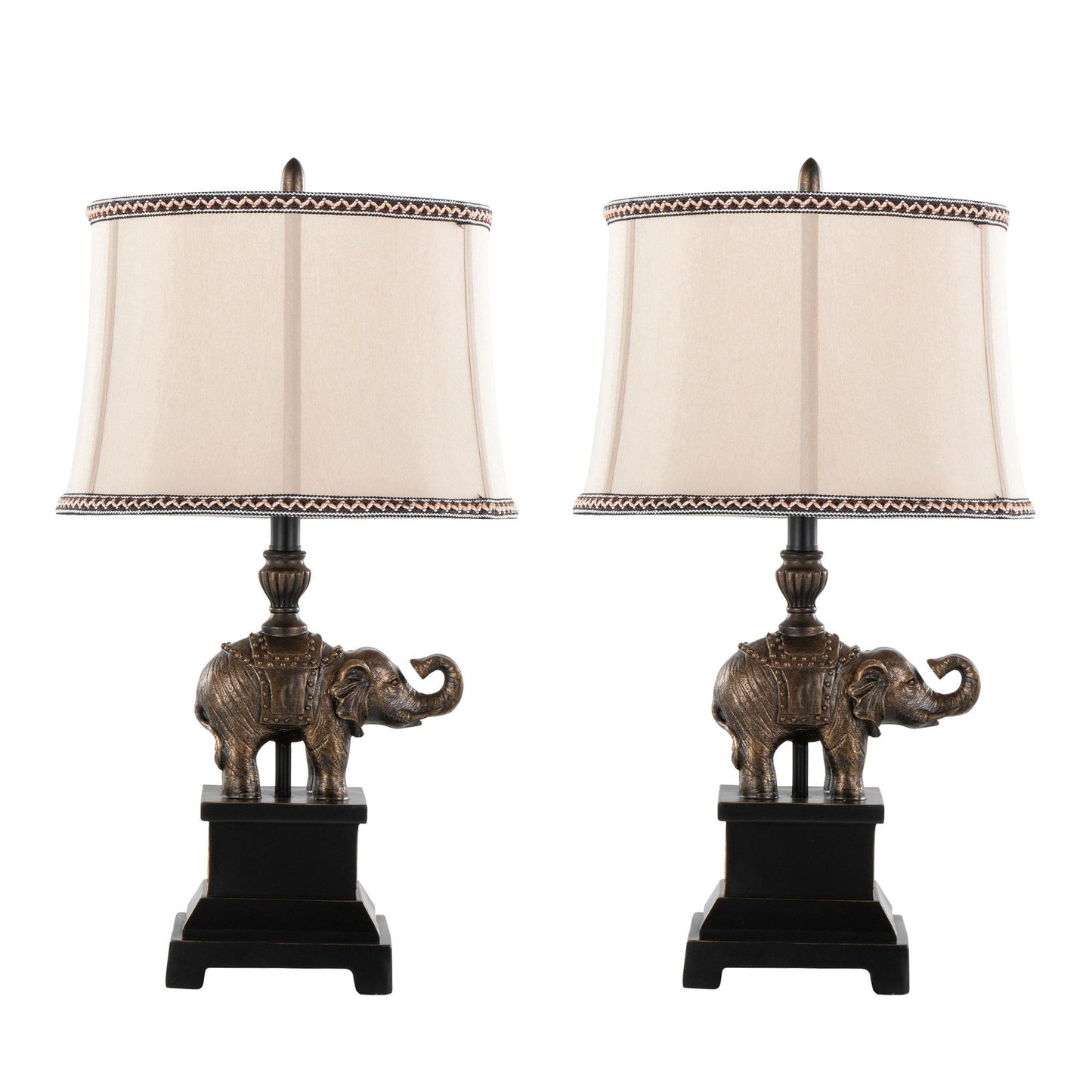 Majestic Office Furniture 27" Polyresin Table Lamp - Set of 2