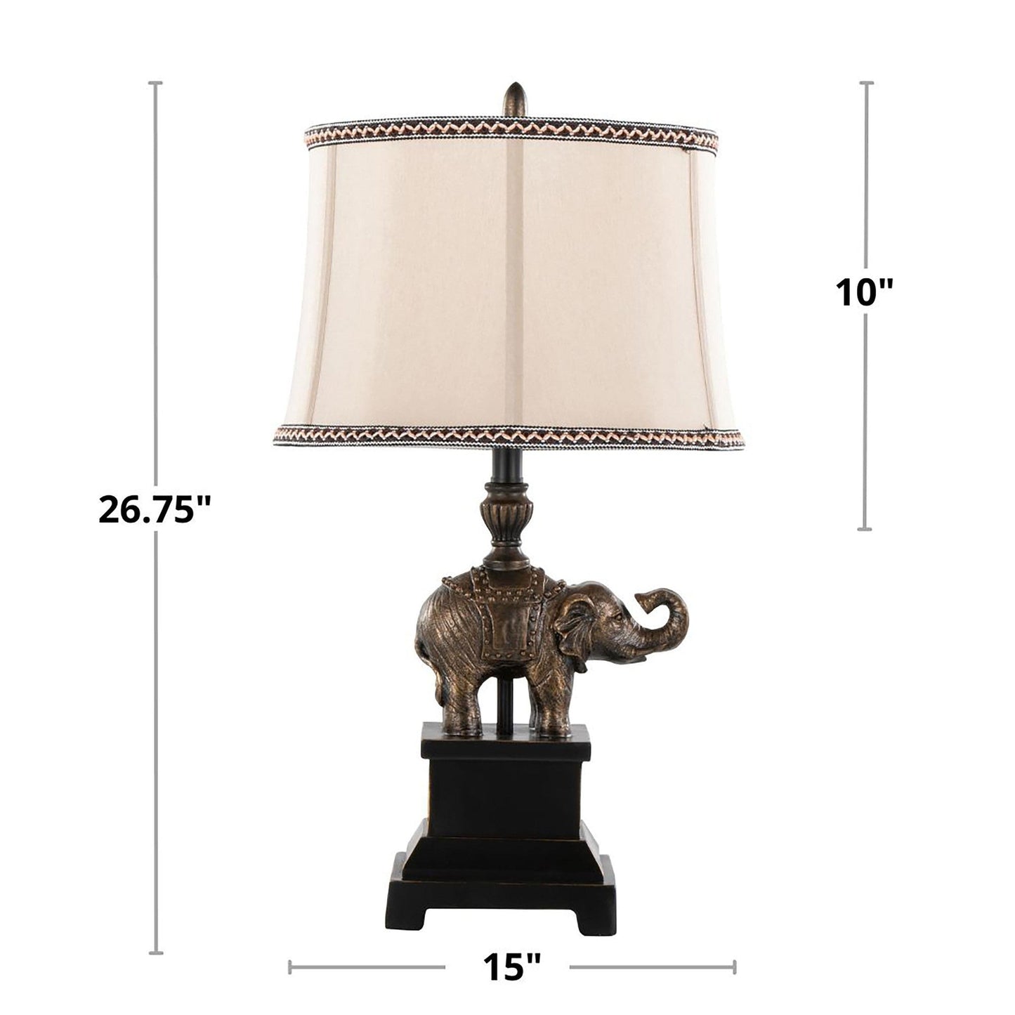 Majestic Office Furniture 27" Polyresin Table Lamp - Set of 2