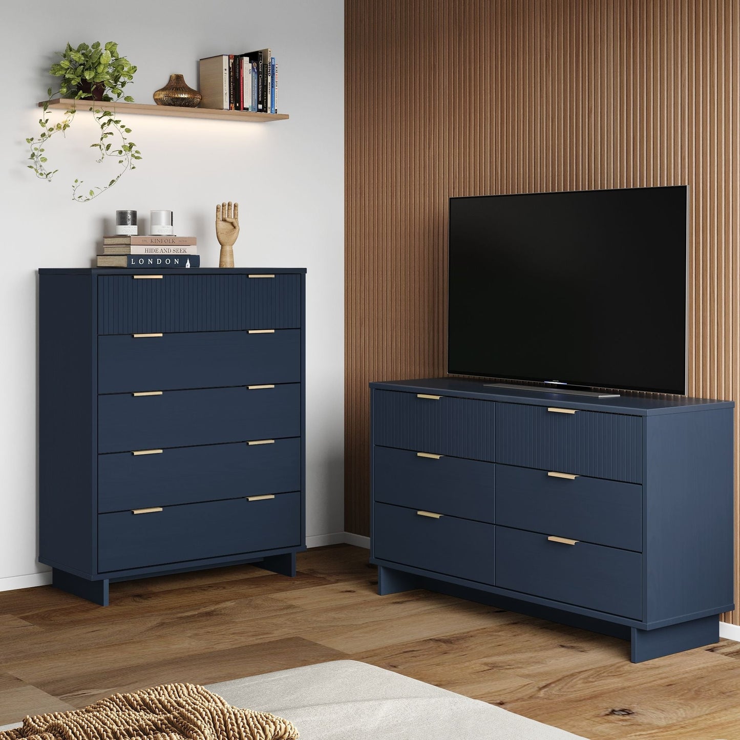 Manhattan Comfort 2-Piece Granville Chest and Double Dresser