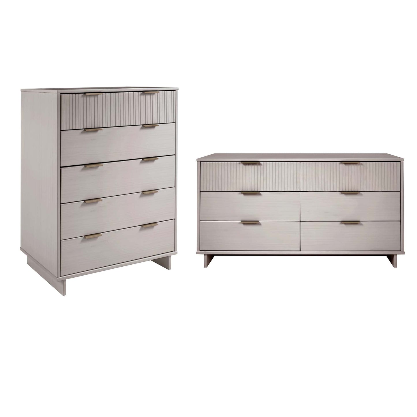 Manhattan Comfort 2-Piece Granville Chest and Double Dresser