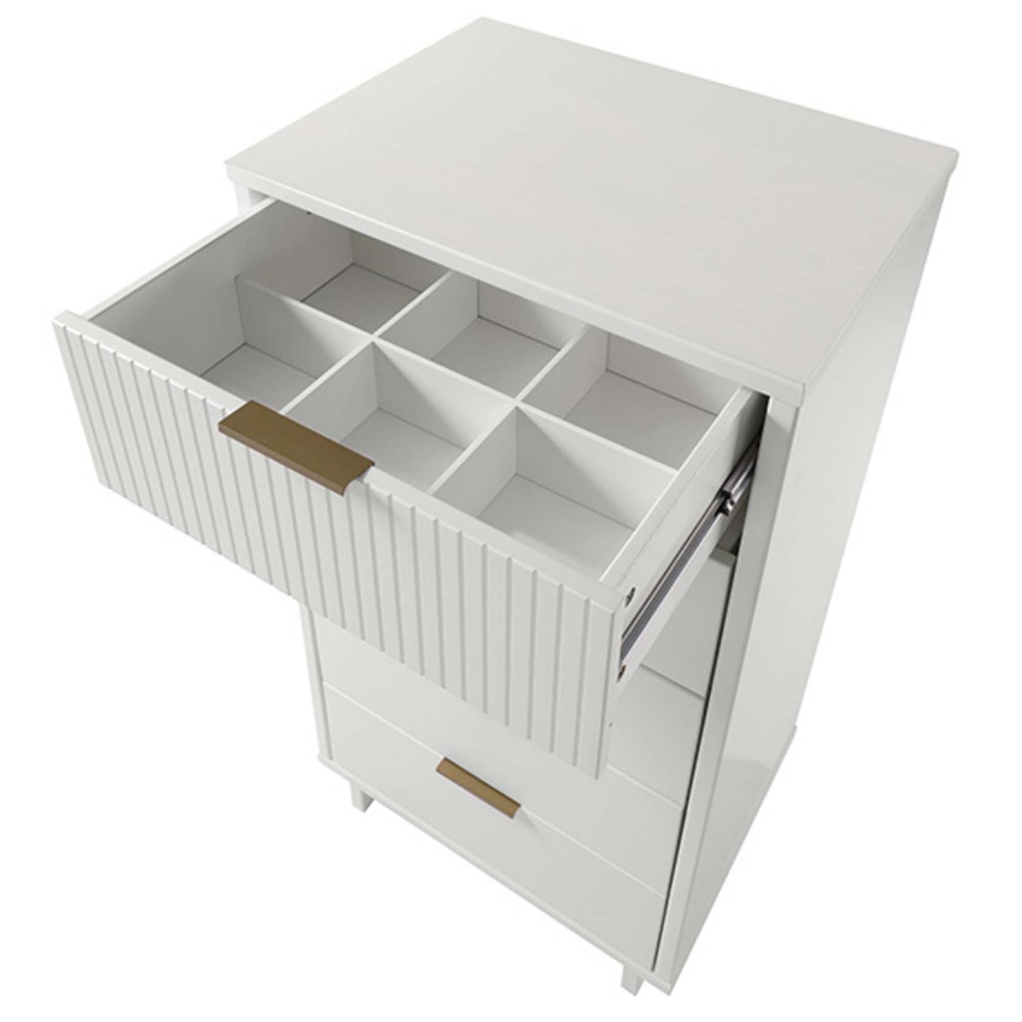 Manhattan Comfort 3-Piece Granville Dresser Set - Tall Narrow, Double Dresser, and Nightstand