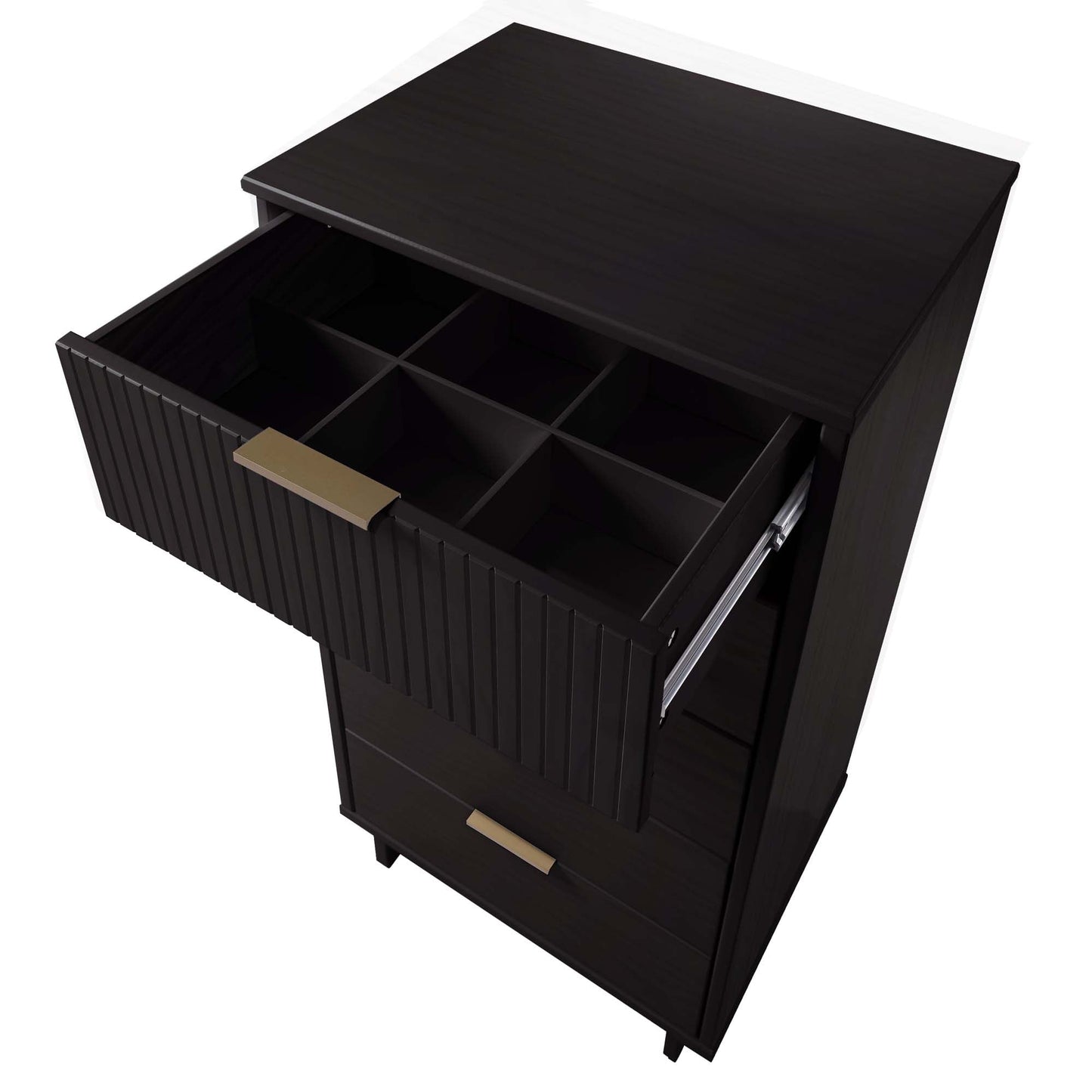 Manhattan Comfort 3-Piece Granville Dresser Set - Tall Narrow, Double Dresser, and Nightstand