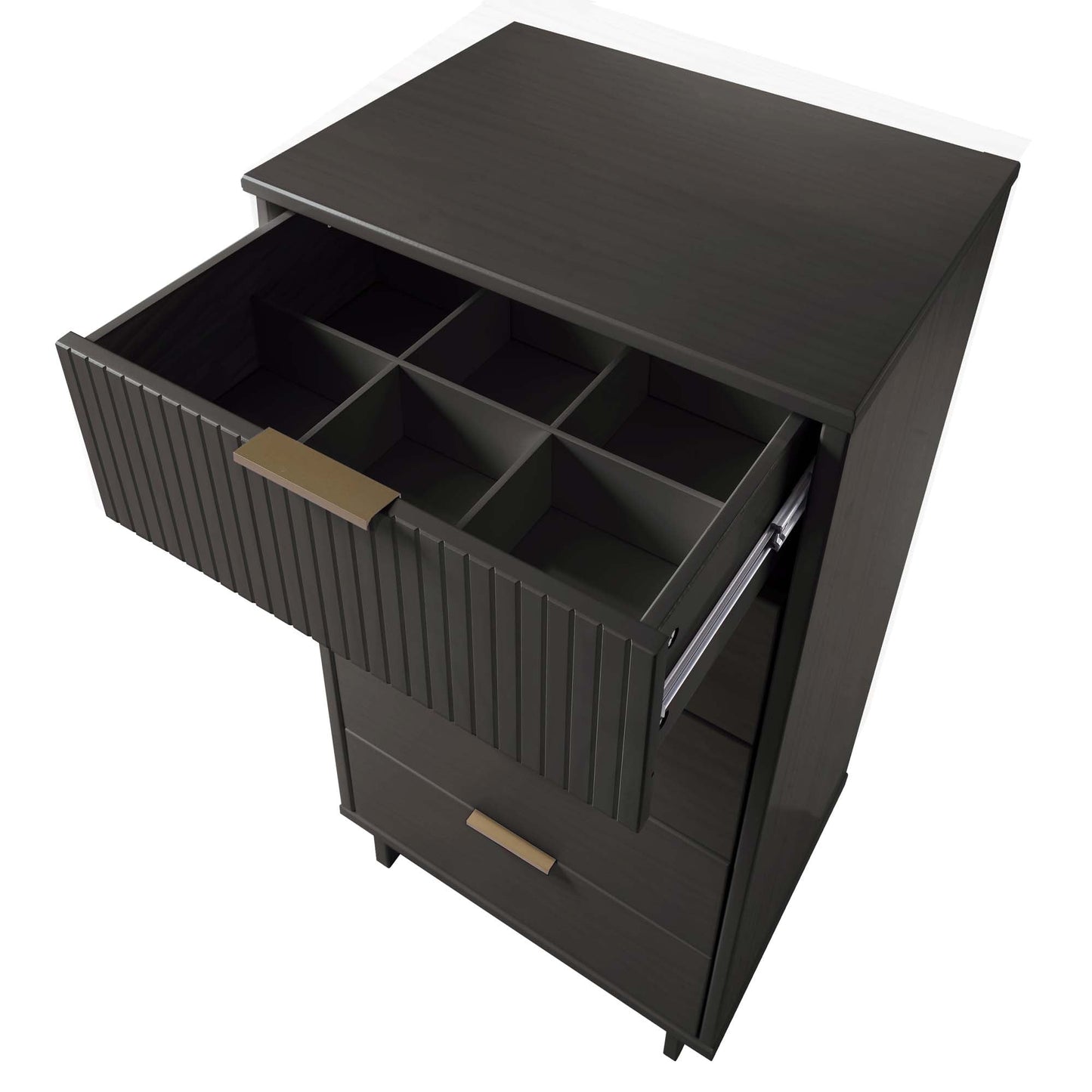 Manhattan Comfort 3-Piece Granville Dresser Set - Tall Narrow, Double Dresser, and Nightstand