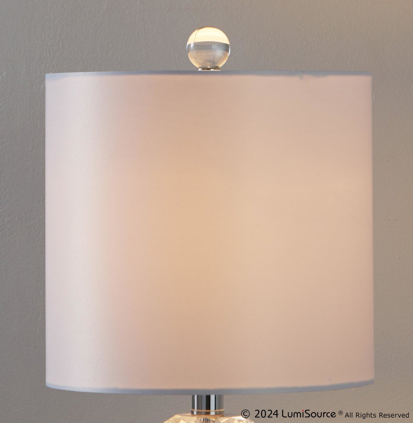 Majestic Office Furniture Stacked 23" Crystal Table Lamp - Set of 2