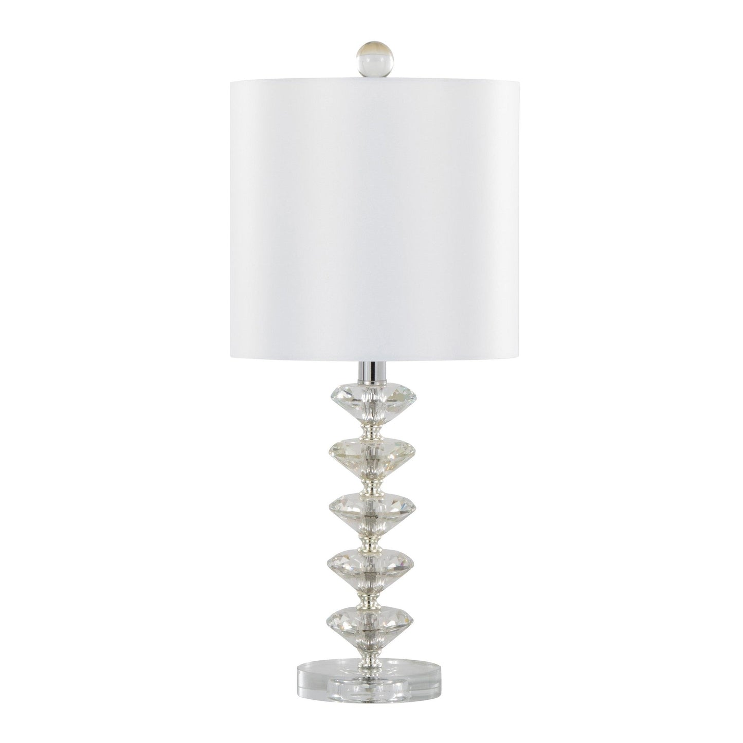 Majestic Office Furniture Stacked 23" Crystal Table Lamp - Set of 2