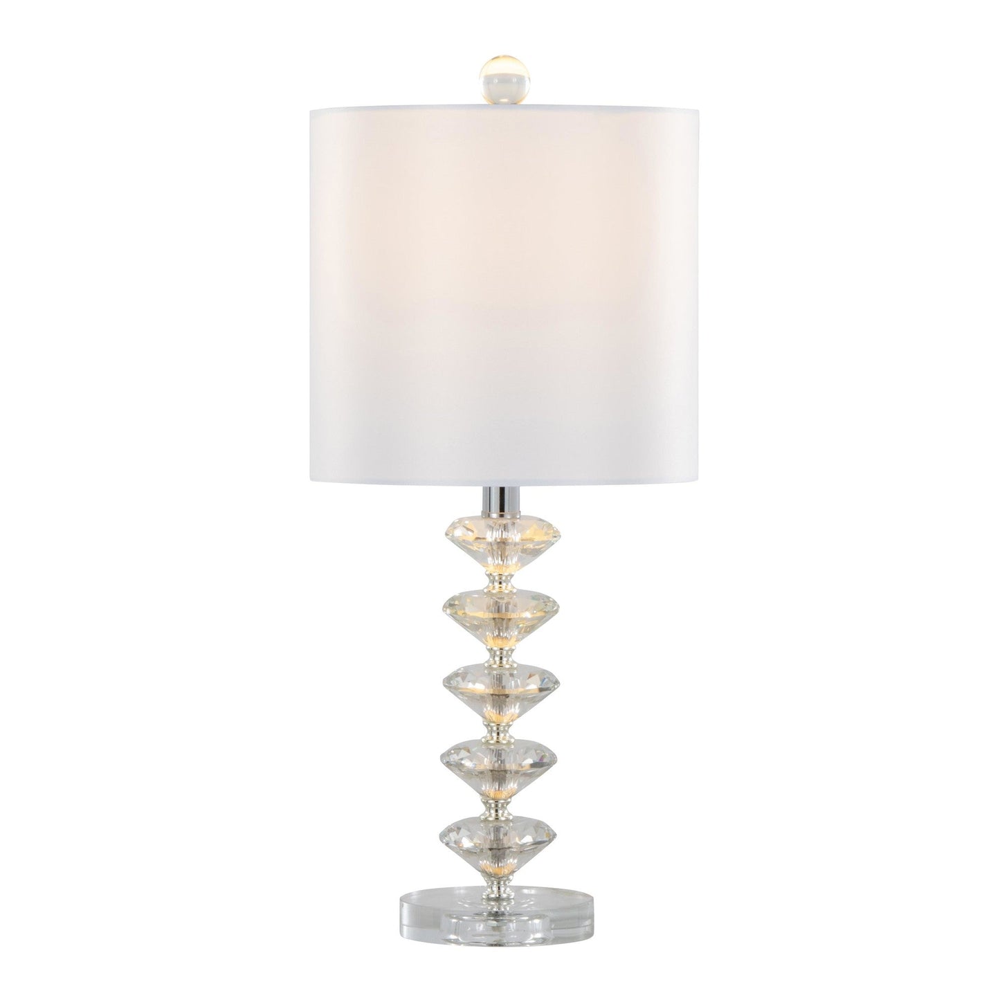 Majestic Office Furniture Stacked 23" Crystal Table Lamp - Set of 2