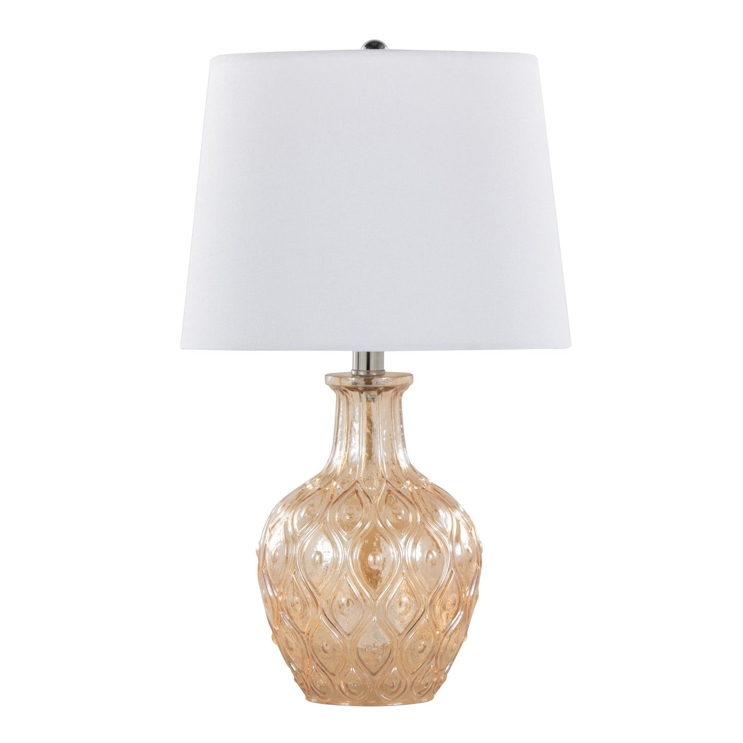 Lumisource Gloria Round 20" Glass Accent Lamp - Set of 2