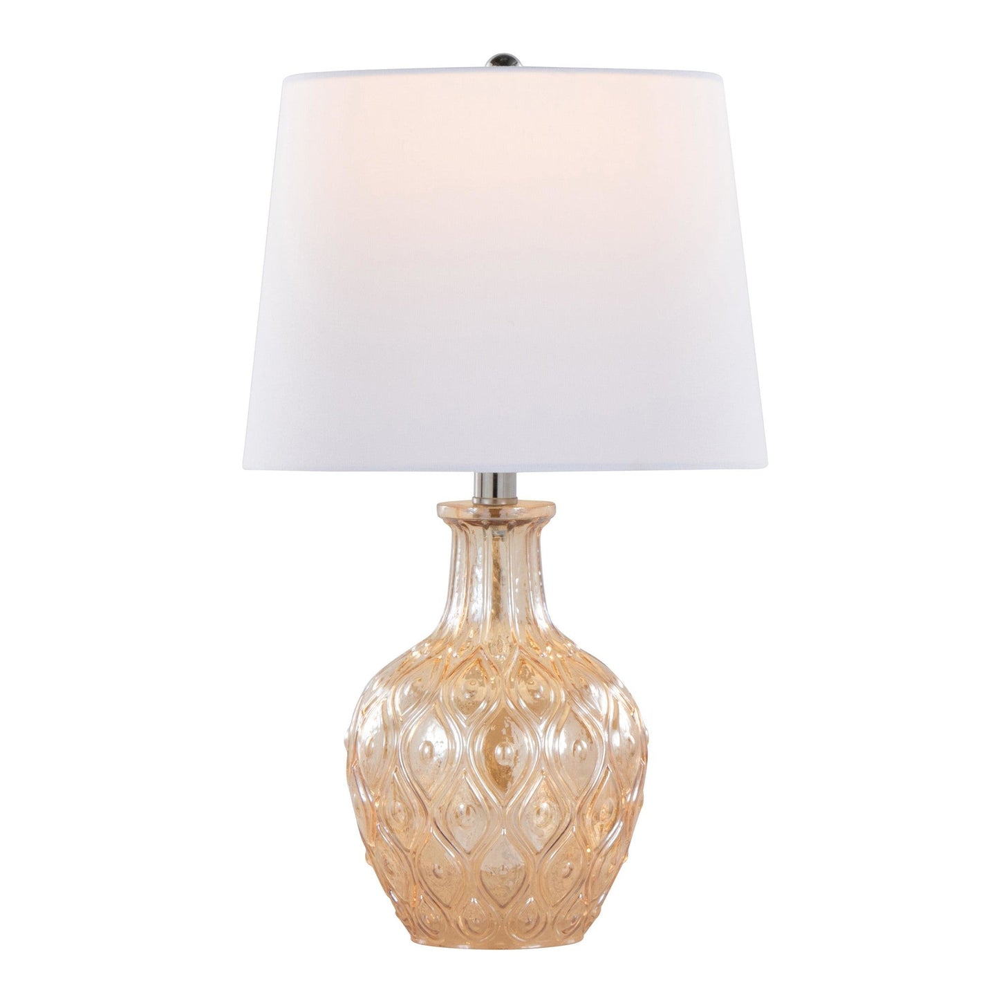 Lumisource Gloria Round 20" Glass Accent Lamp - Set of 2