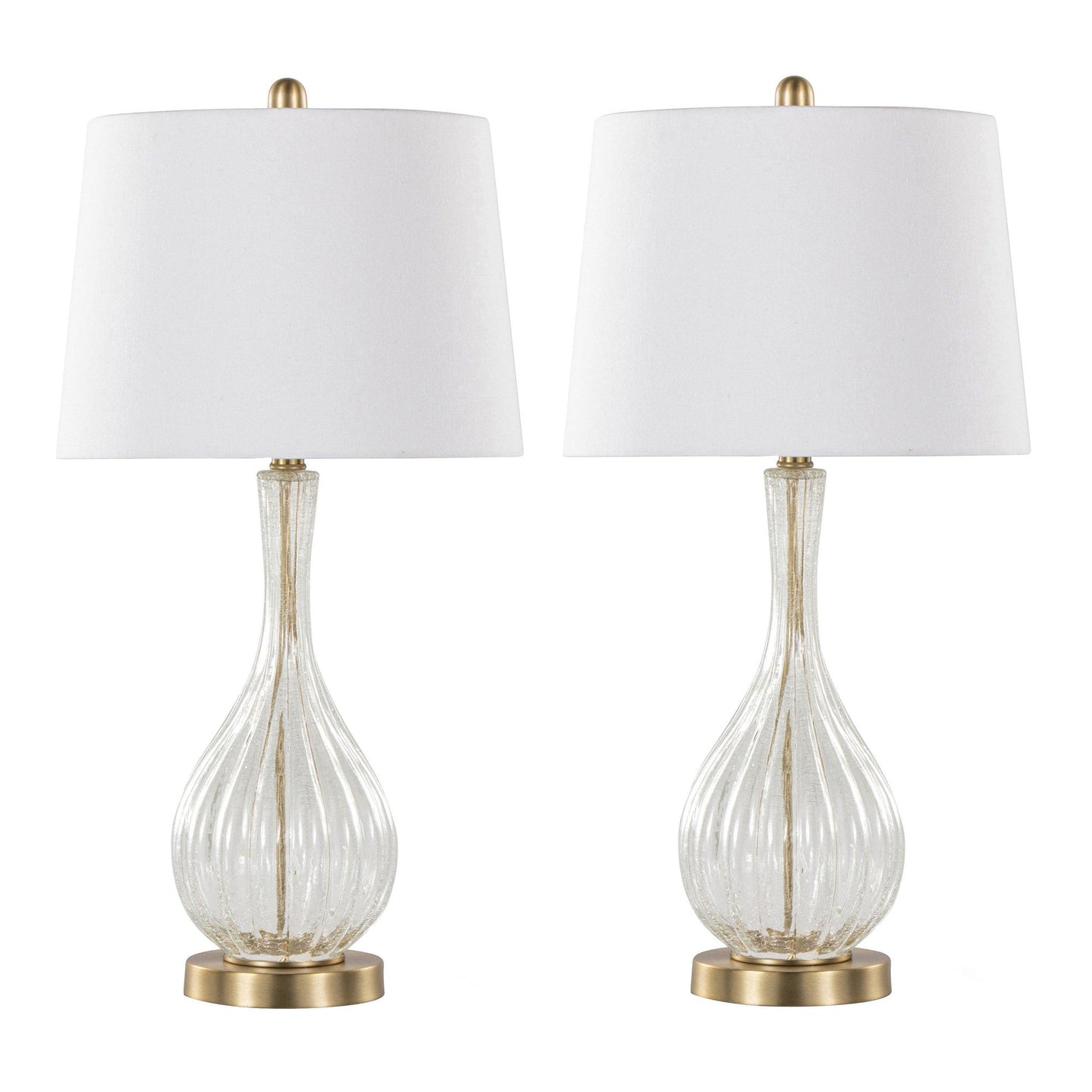 Majestic Office Furniture 27" Glass Table Lamp - Set of 2