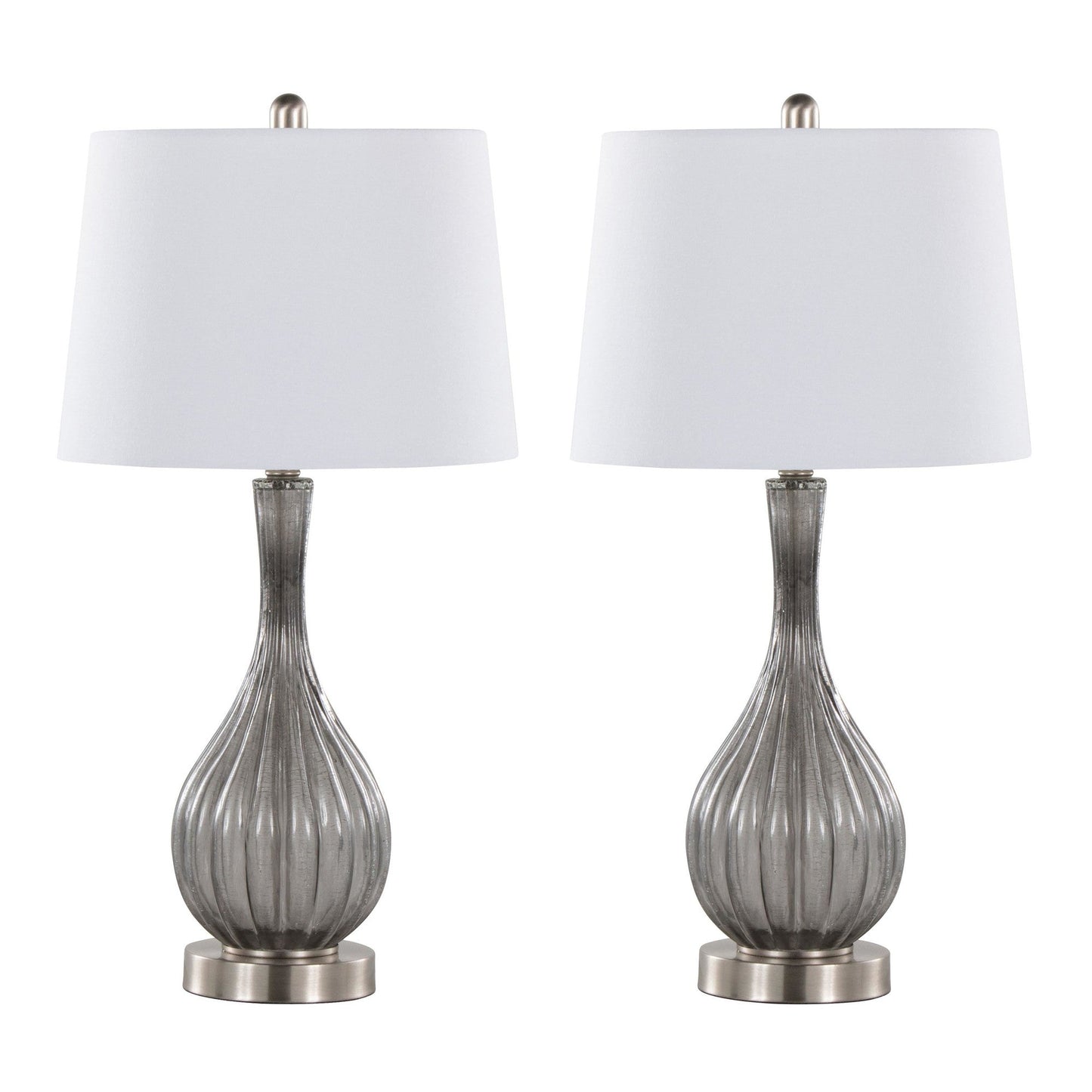 Majestic Office Furniture 27" Glass Table Lamp - Set of 2