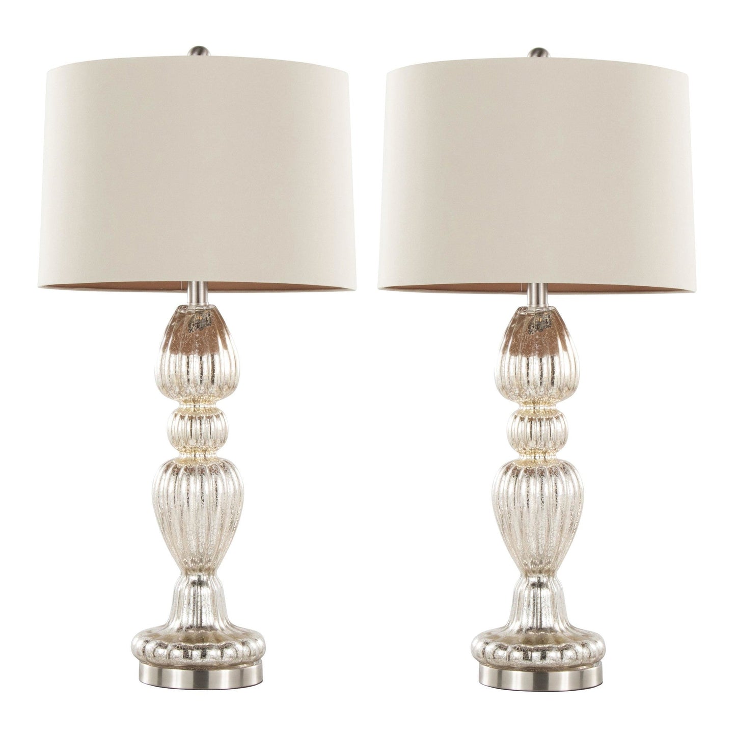 Majestic Office Furniture 30" Glass Table Lamp - Set of 2