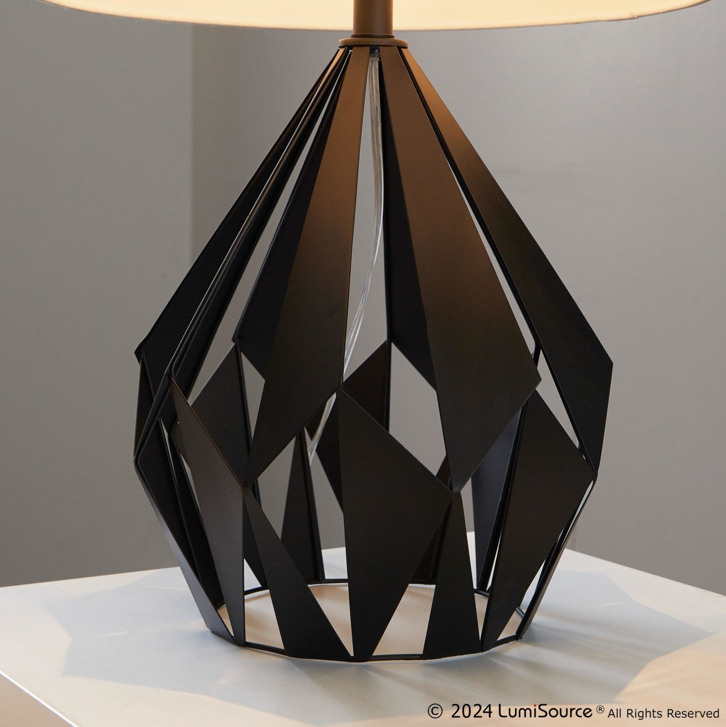 Lumisource Geome Tri 28" Metal Table Lamp - Set of 2
