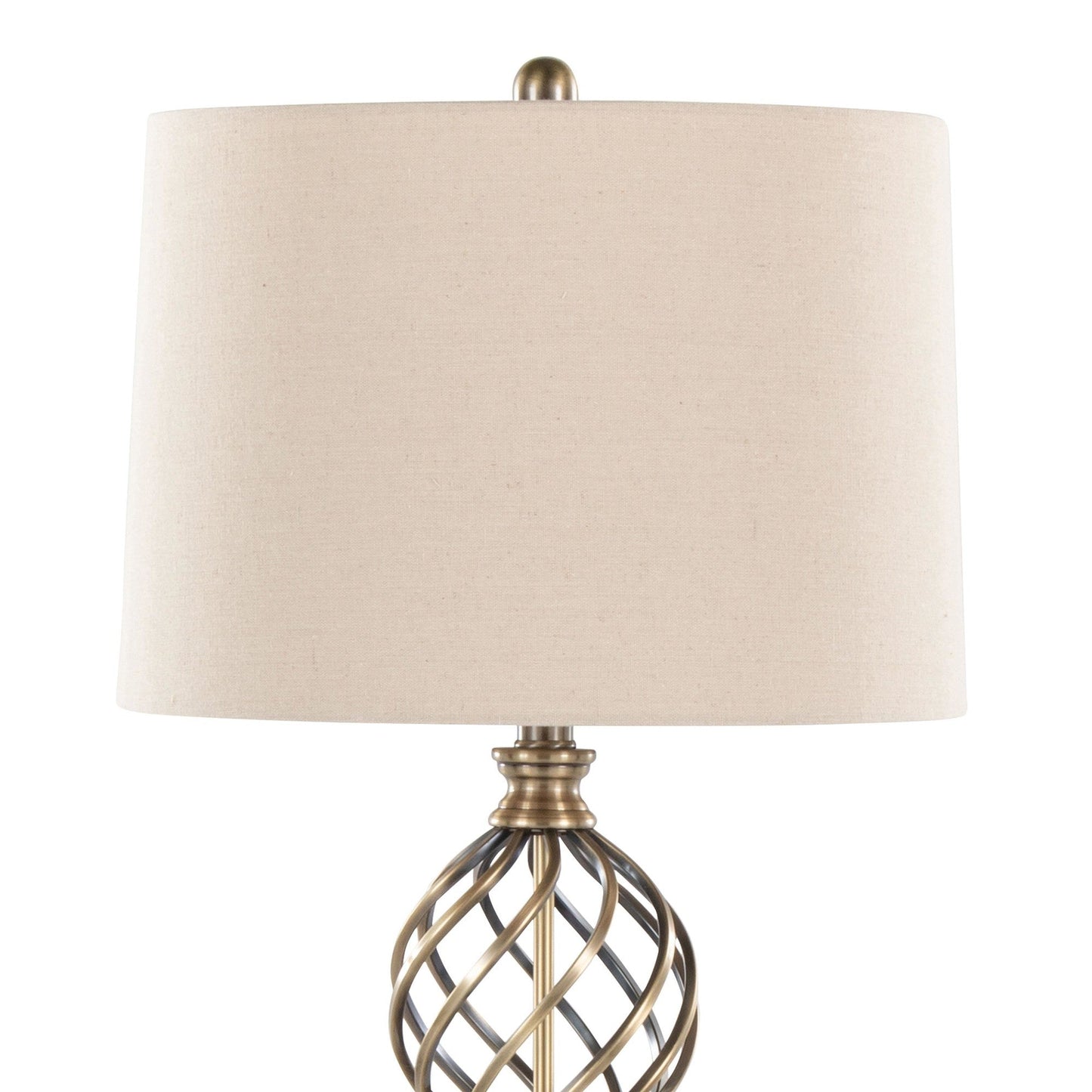 Majestic Office Furniture Twist 29" Metal Table Lamp - Set of 2