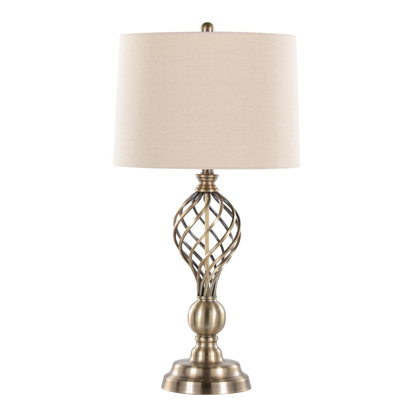 Majestic Office Furniture Twist 29" Metal Table Lamp - Set of 2