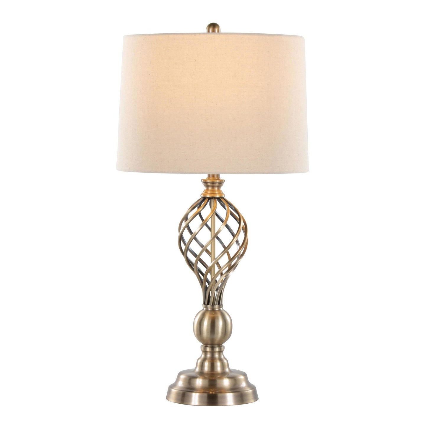 Majestic Office Furniture Twist 29" Metal Table Lamp - Set of 2