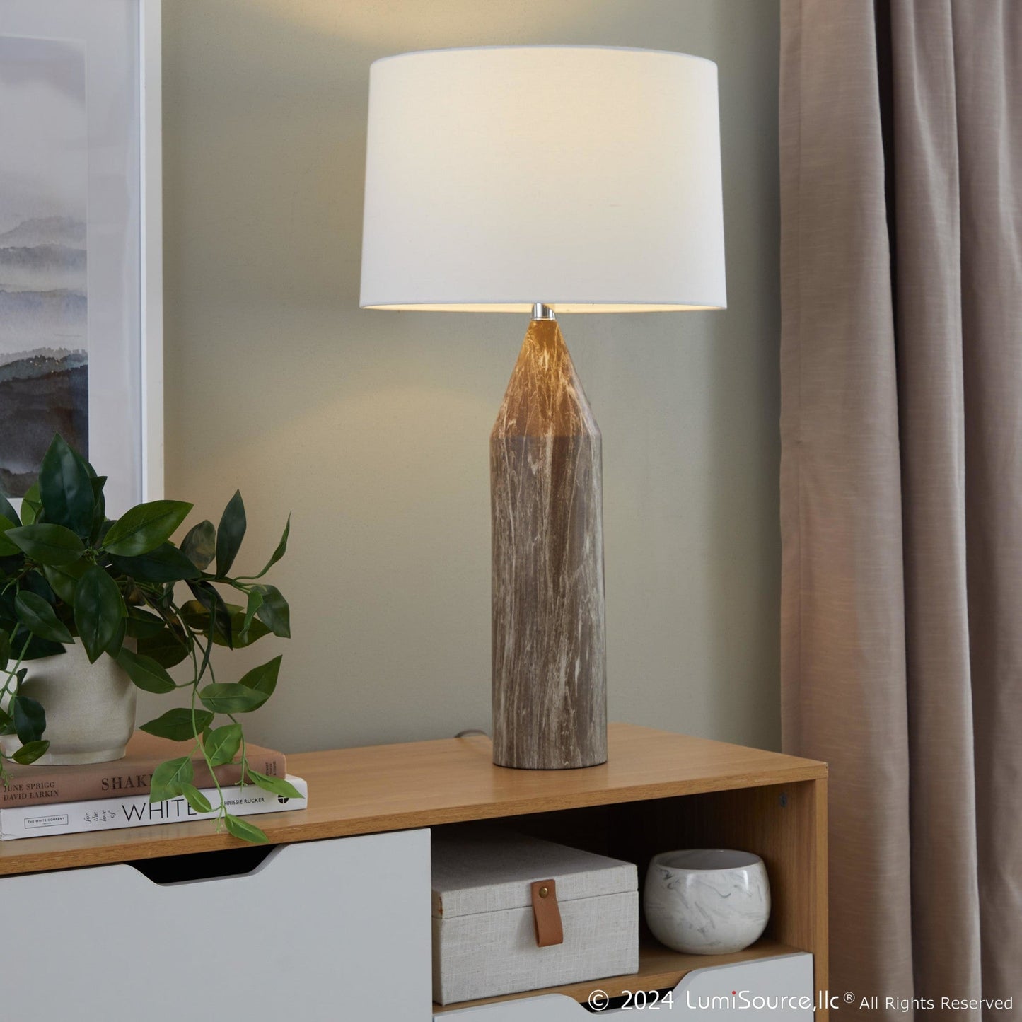 Lumisource Point 30" Metal Table Lamp - Set of 2