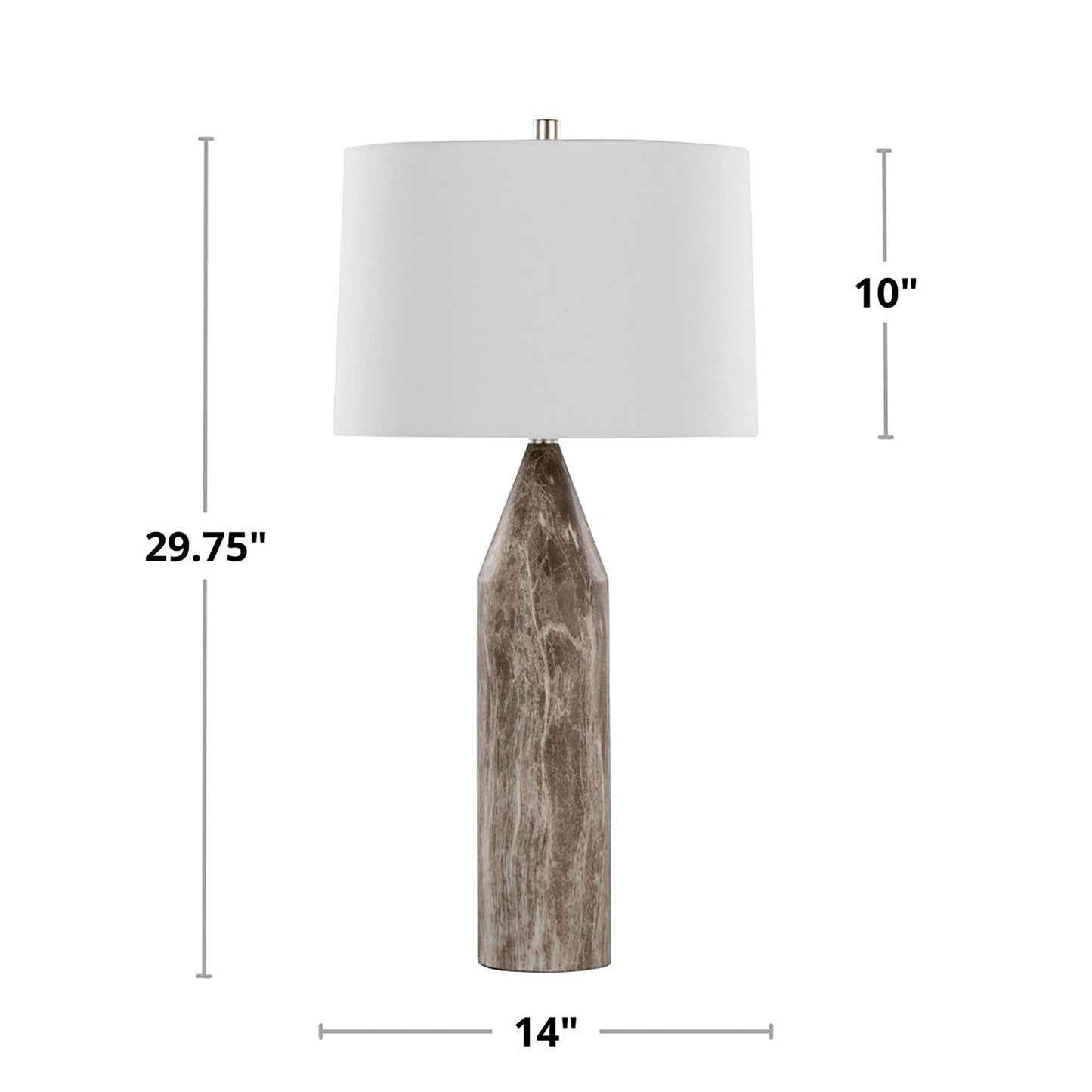 Lumisource Point 30" Metal Table Lamp - Set of 2